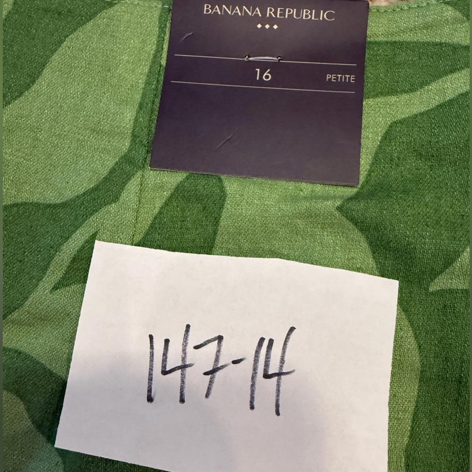Other Banana Republic Factory tropical floral linen mini skirt 16P Size 38" / US 16 / IT 52 - 10 Thumbnail