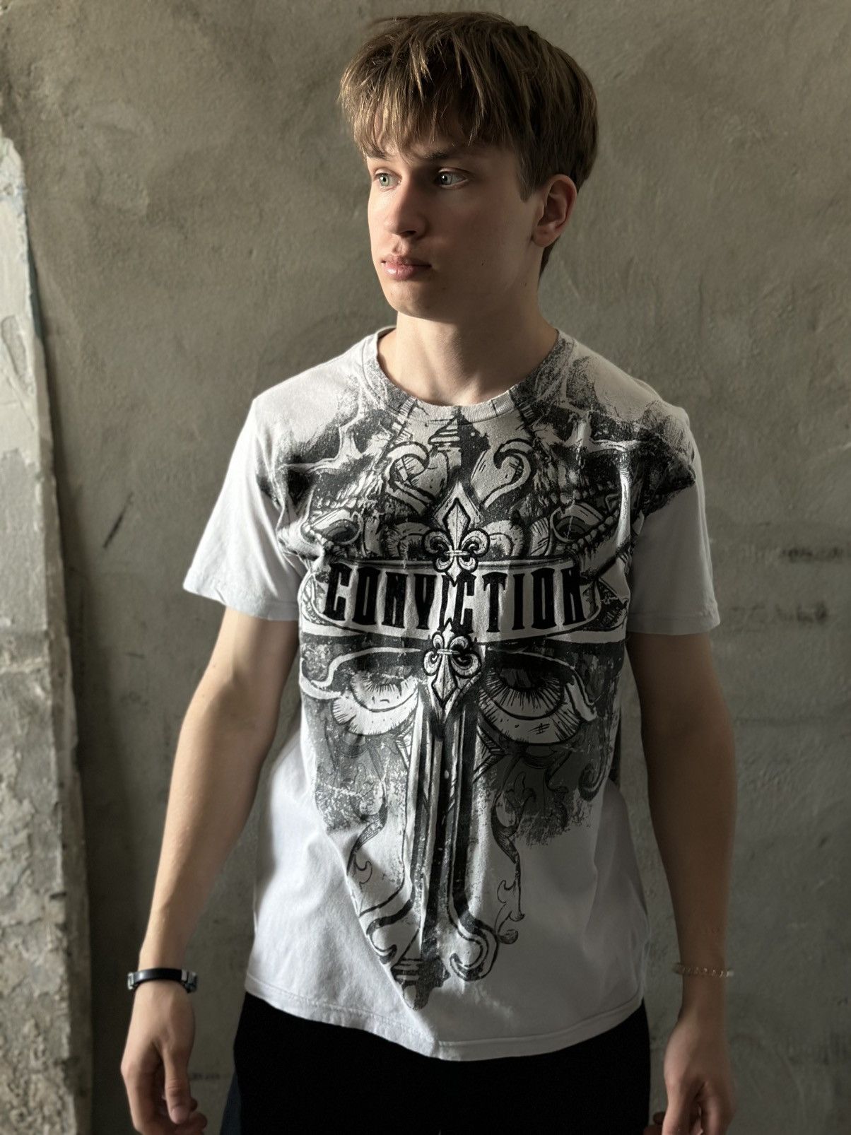 Band Tees Vintage Chemistry T-shirts Conviction Logo Y2K Affliction Size US M / EU 48-50 / 2 - 1 Thumbnail