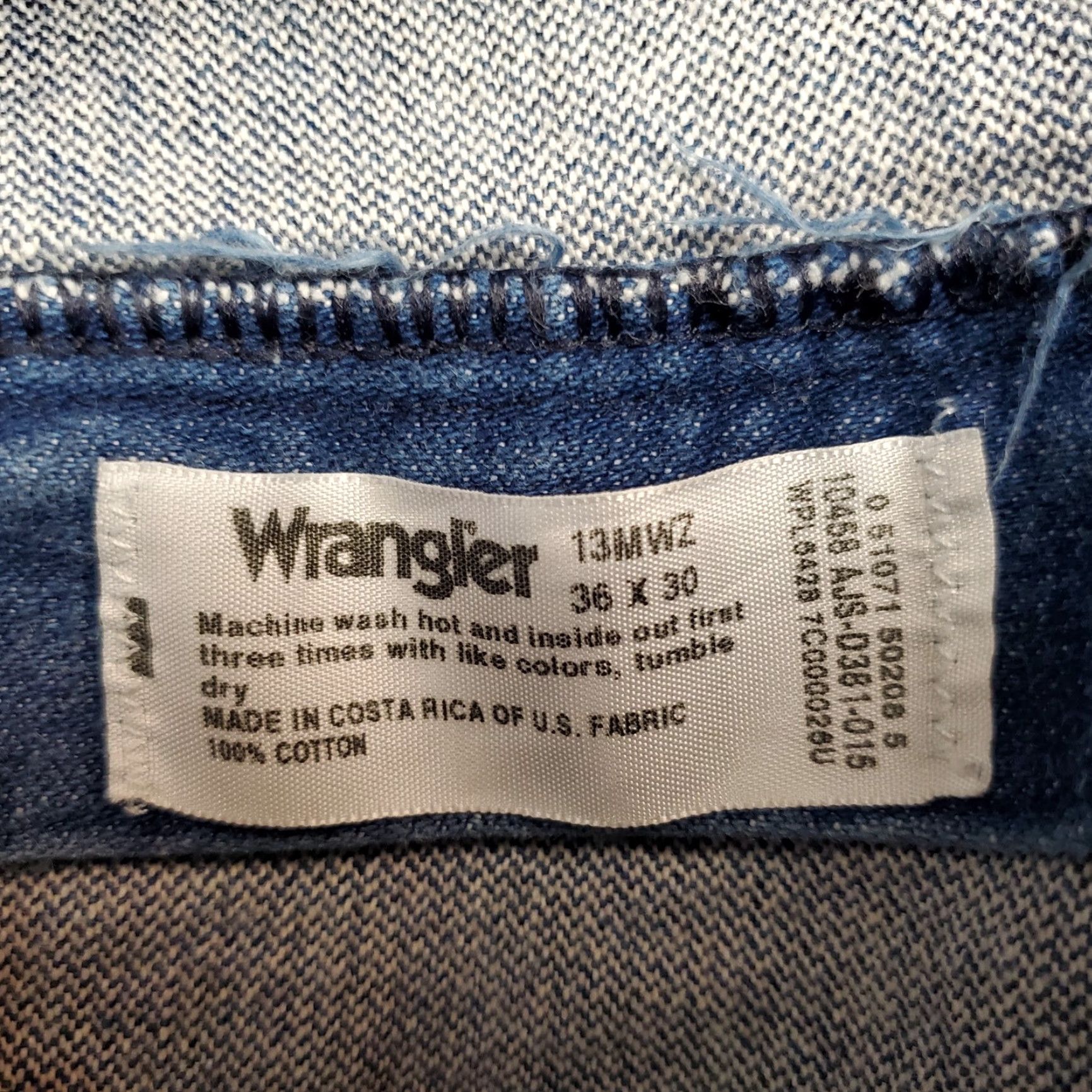 Wrangler VINTAGE Wrangler Jeans Men 36x30 Blue Denim Faded Cowboy Western Ranchwear Pants Jeans Shirt? Size US 36 / EU 52 - 6 Thumbnail