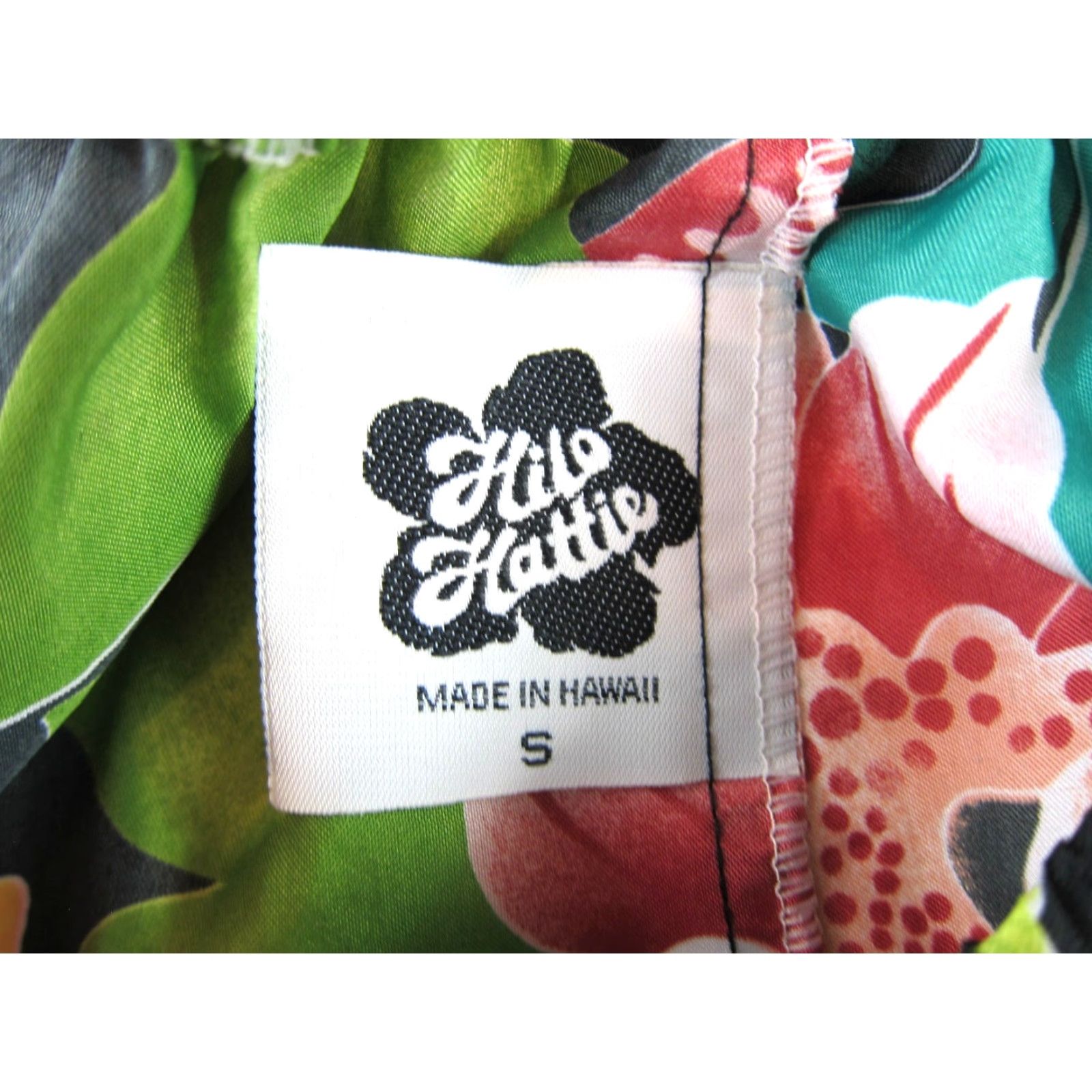 Hilo Hattie VTG Hilo Hattie Pink Green Yellow Floral Hawaiian Short Sleeve Midi Dress S Size 28" / US 6 / IT 42 - 3 Thumbnail