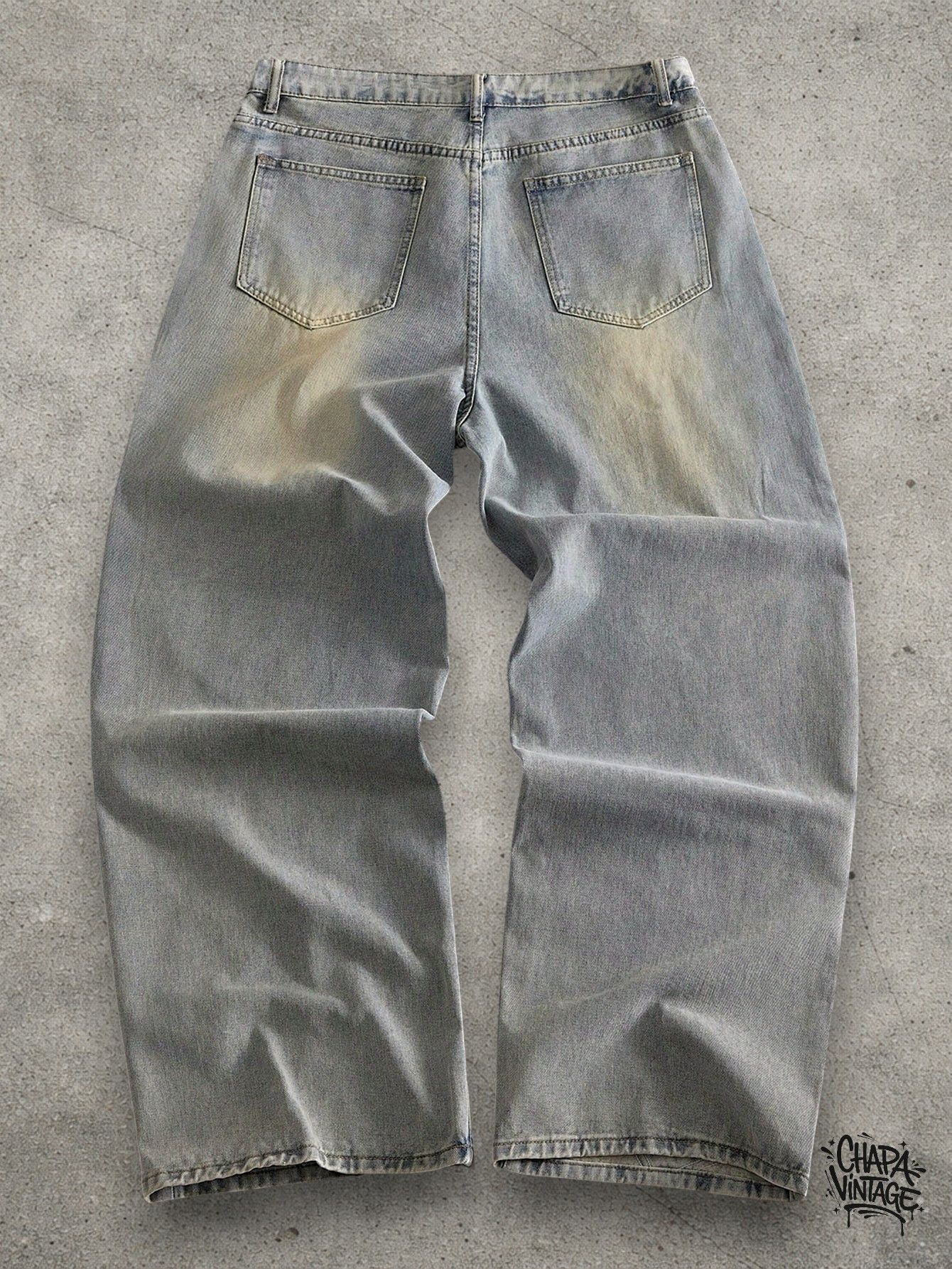 Japanese Brand Washed distressed jeans Size US 32 / EU 48 - 2 Thumbnail