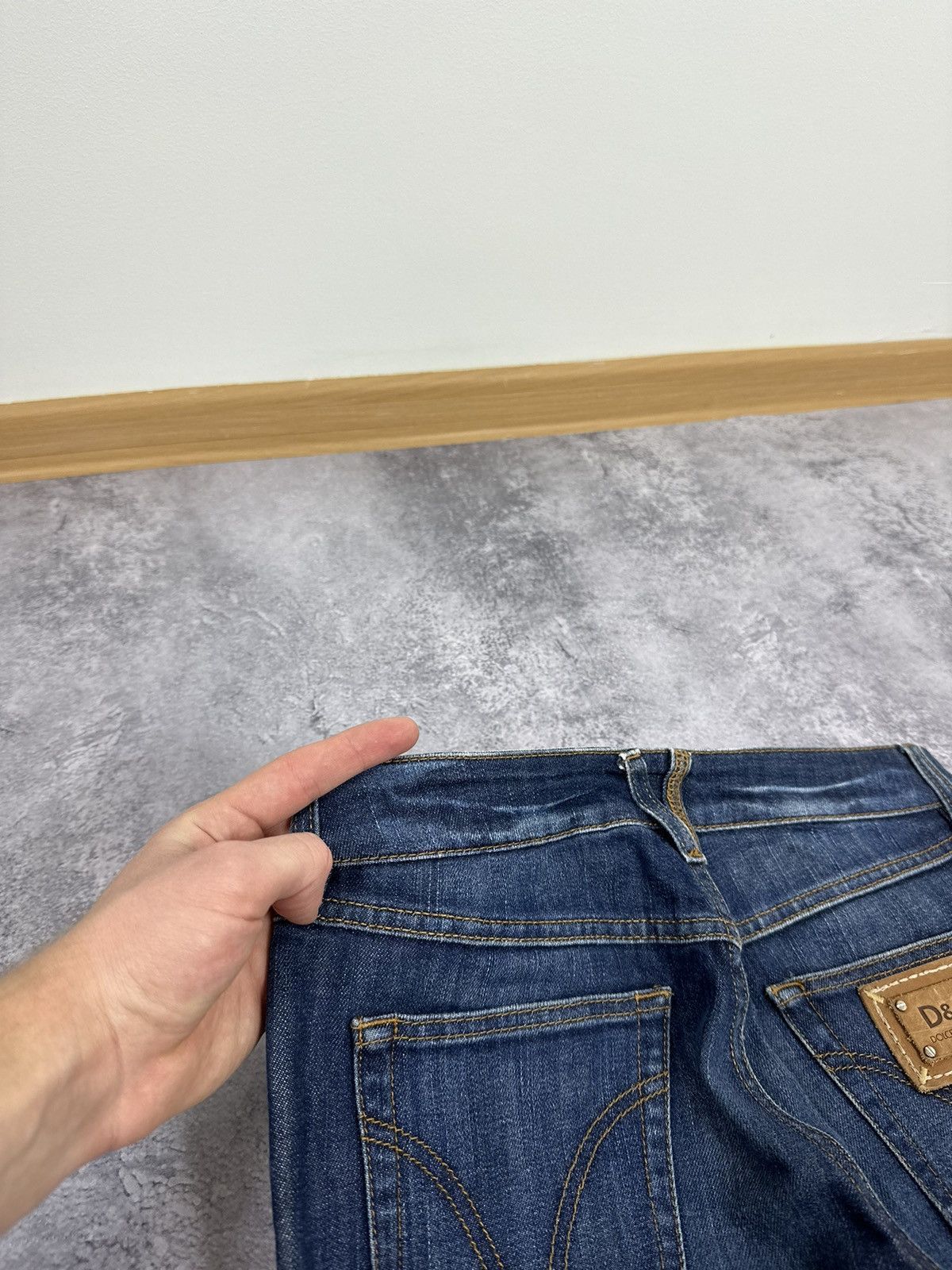 Dolce & Gabbana Vintage Dolce & Gabbana Luxury Blue Denim Avant Garde Jeans Size 26" / US 2 / IT 38 - 8 Thumbnail