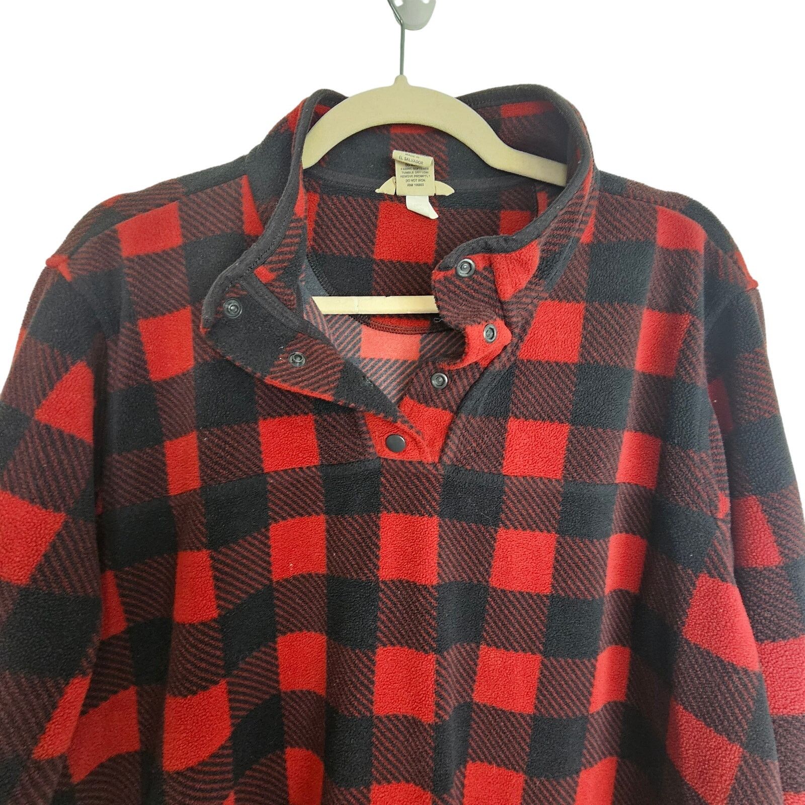 Duluth Trading Company Duluth Trading Co Men Buffalo Plaid Lumberjack Fleece Henley Size US XL / EU 56 / 4 - 2 Thumbnail
