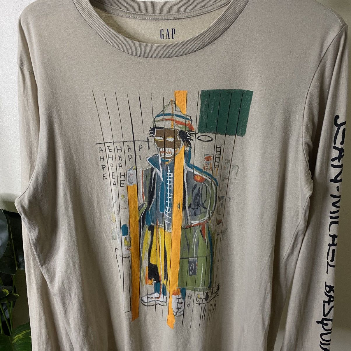 Jean-Michel Basquiat GAP x JMB Artwork LS T Shirt Kanye West Style Size US M / EU 48-50 / 2 - 2 Thumbnail
