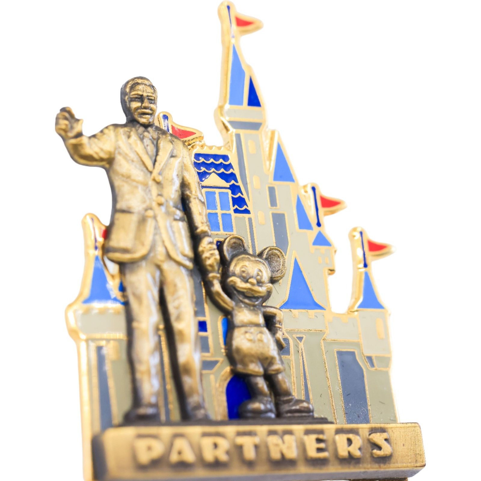 Disney Disney Mickey & Walt Disney Partners Statue Castle 2002 Pin Size ONE SIZE - 3 Thumbnail