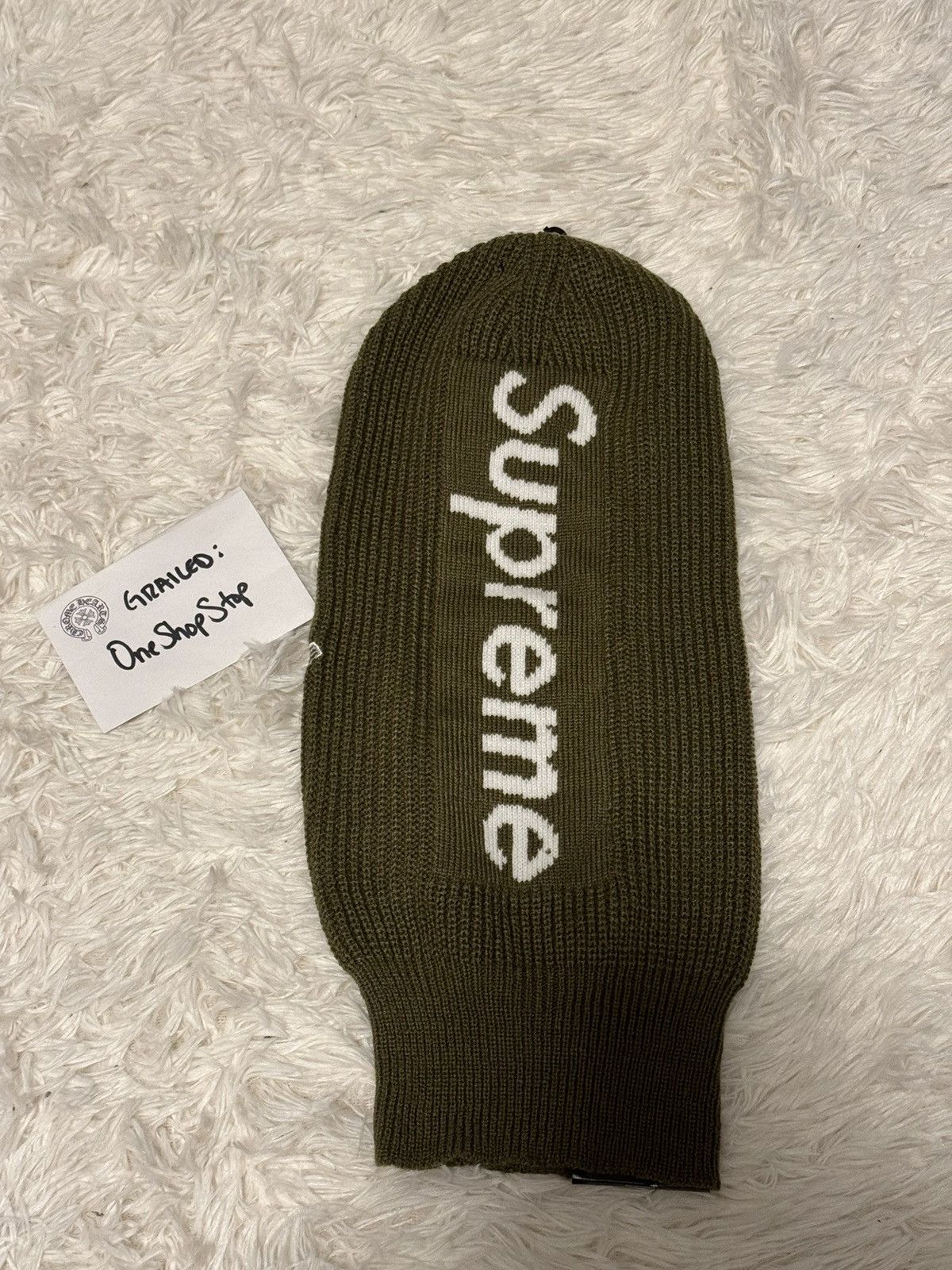 Supreme Supreme New Era Olive Balaclava Size ONE SIZE - 2 Thumbnail