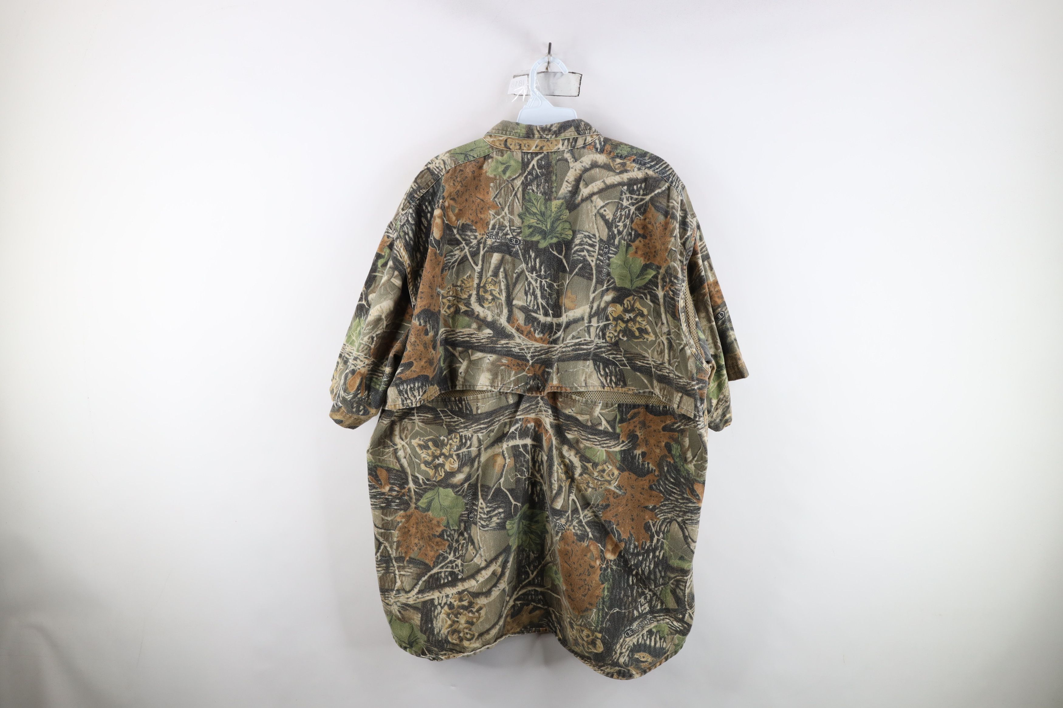 Cabelas Vintage Cabelas NWTF Camouflage Chamois Cloth Button Shirt Size US XL / EU 56 / 4 - 12 Thumbnail