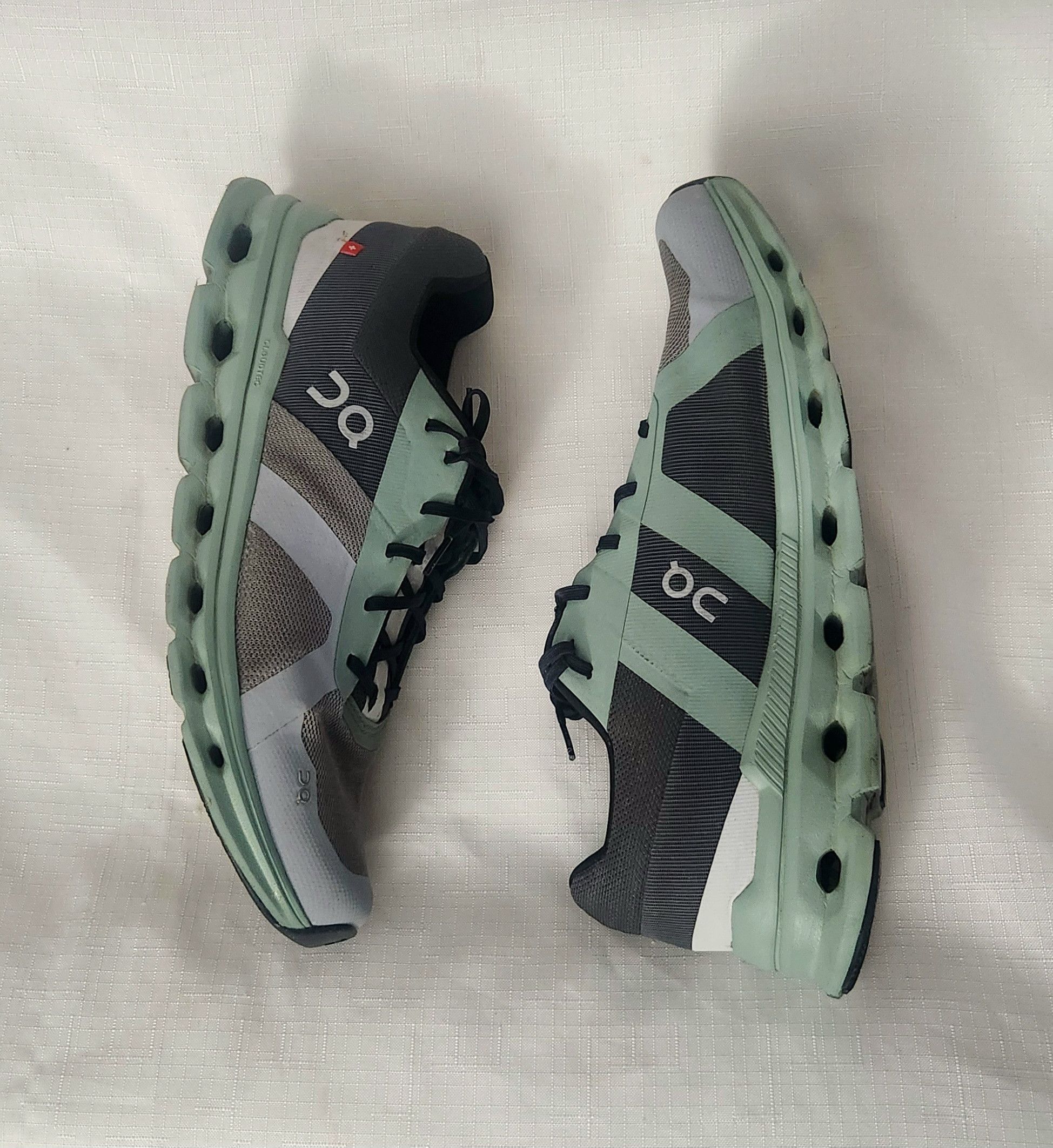 On On Running Men's Cloudrunner Sneakers Alloy/Moss Size 10.5 Size US 10.5 / EU 43-44 - 6 Thumbnail