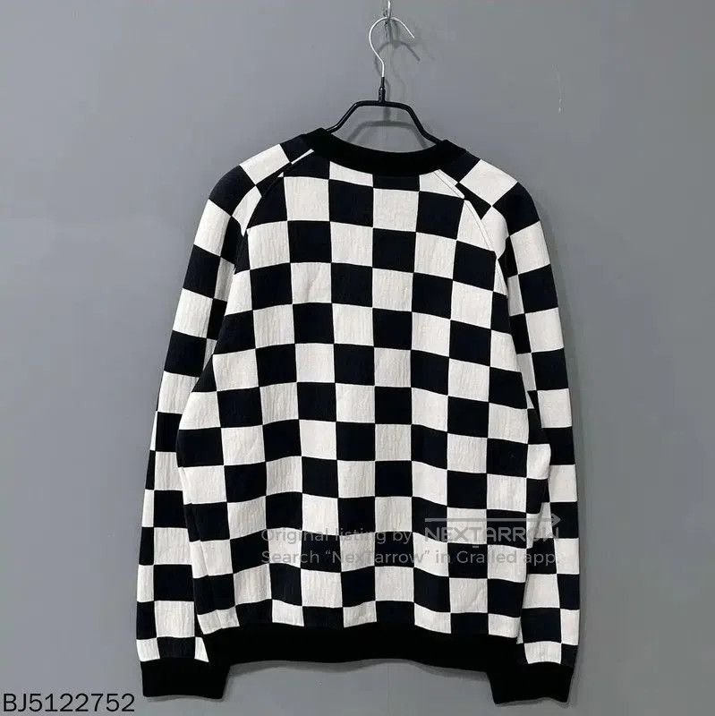 Louis Vuitton Louis Vuitton Black and White Checkered Sweatshirt . Size M / US 6-8 / IT 42-44 - 3 Thumbnail