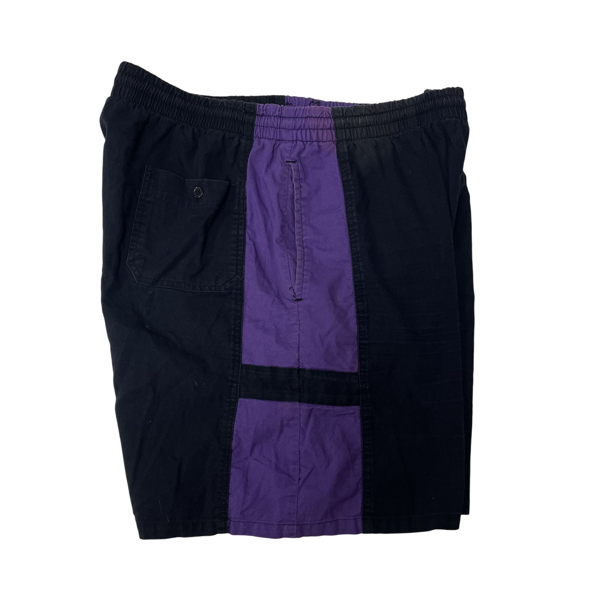 Other Vtg Campus Black Purple COLOR BLOCK Swim Trunks Size US 32 / EU 48 - 3 Thumbnail