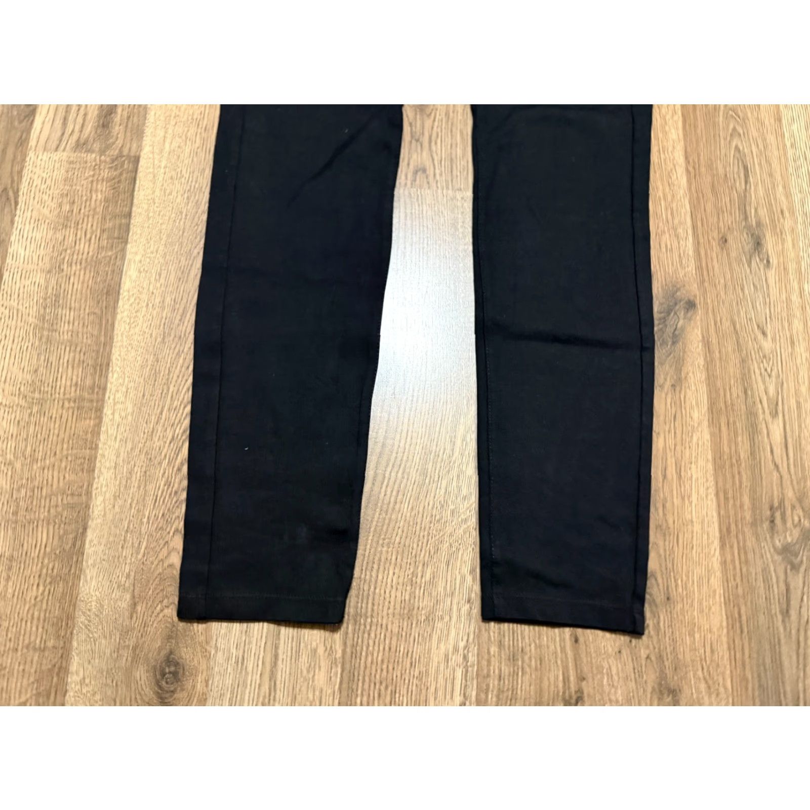 Vintage Liverpool Jeans Women's 4/27 Black Skinny Pockets 38" Length Size 26" / US 2 / IT 38 - 3 Thumbnail