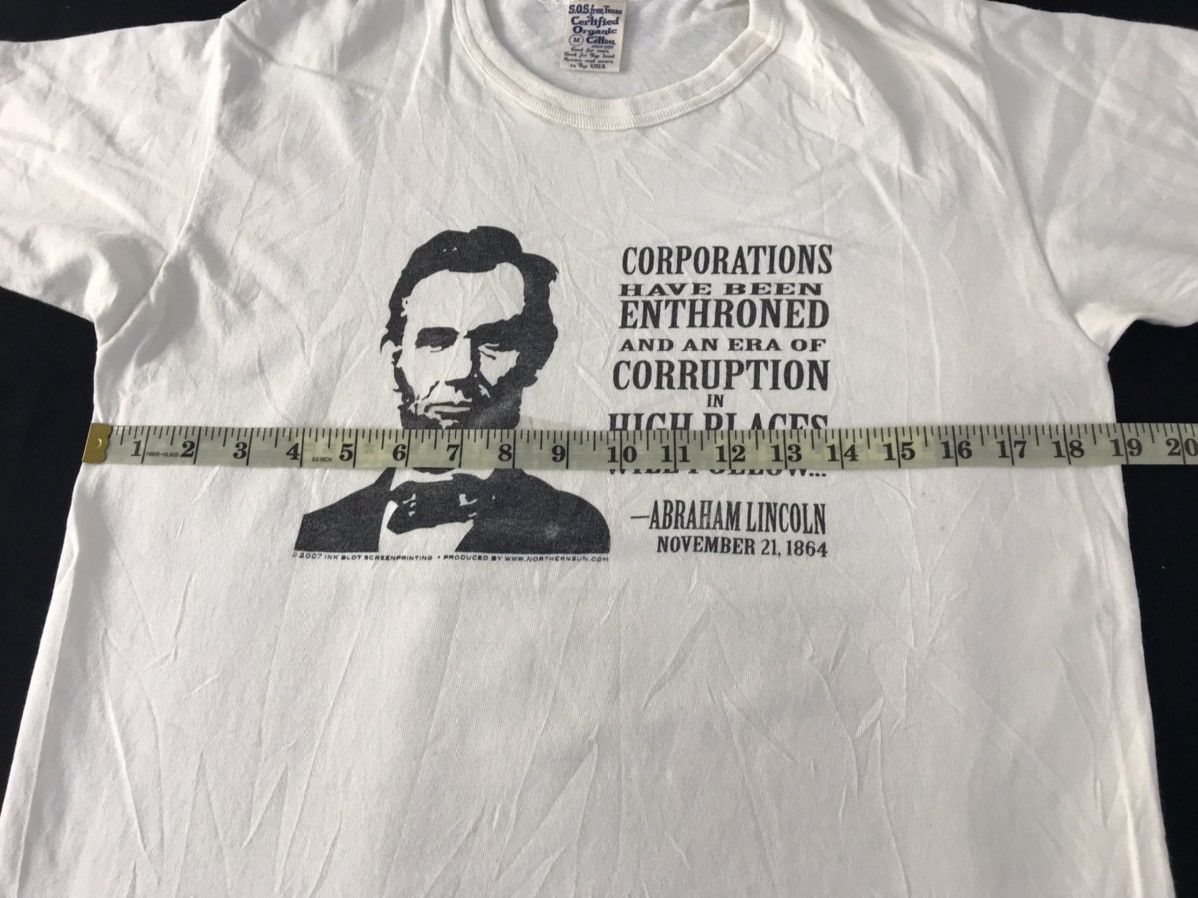 Vintage Sos Texas Usa Abraham Lincoln Us President Quote’s Tee Size US M / EU 48-50 / 2 - 9 Thumbnail