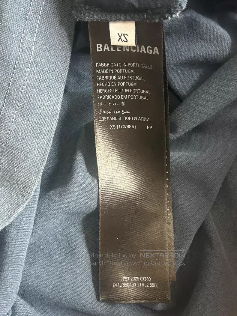 Balenciaga Balenciaga Loose Fit Retro Logo Embroidered Short Sleeve T Size US XS / EU 42 / 0 - 4 Thumbnail