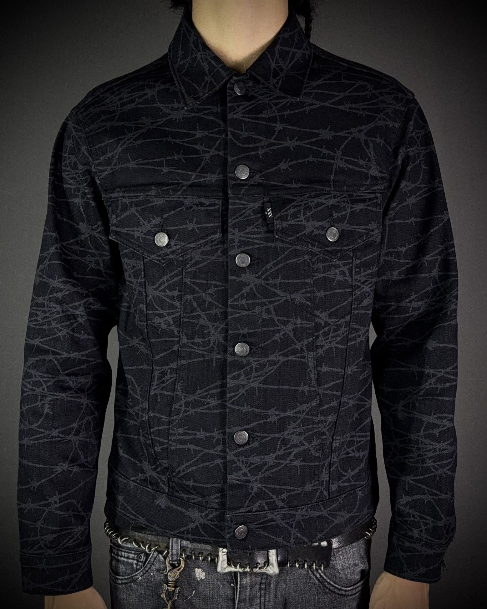 Hysteric Glamour Hysteric Glamour Barbed Wire Trucker Jacket Size US M / EU 48-50 / 2 - 1 Thumbnail