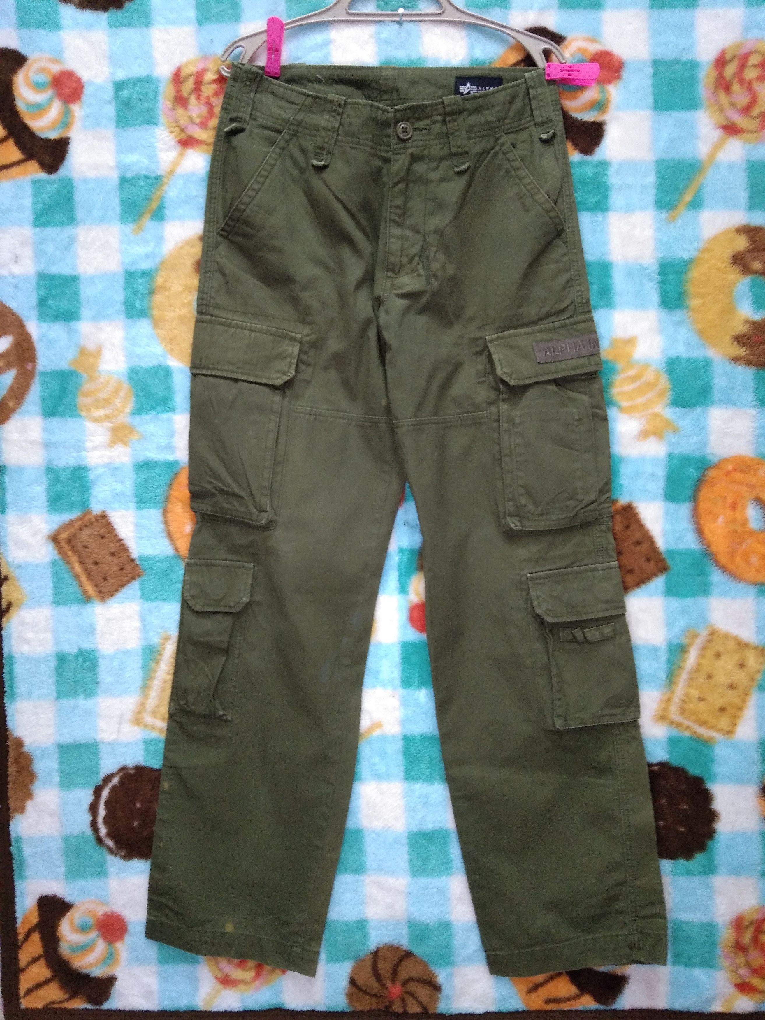 Alpha Industries VINTAGE ALPHA INDUSTRIES 8 POCKETS CARGO PANT. Size US 30 / EU 46 - 1 Thumbnail