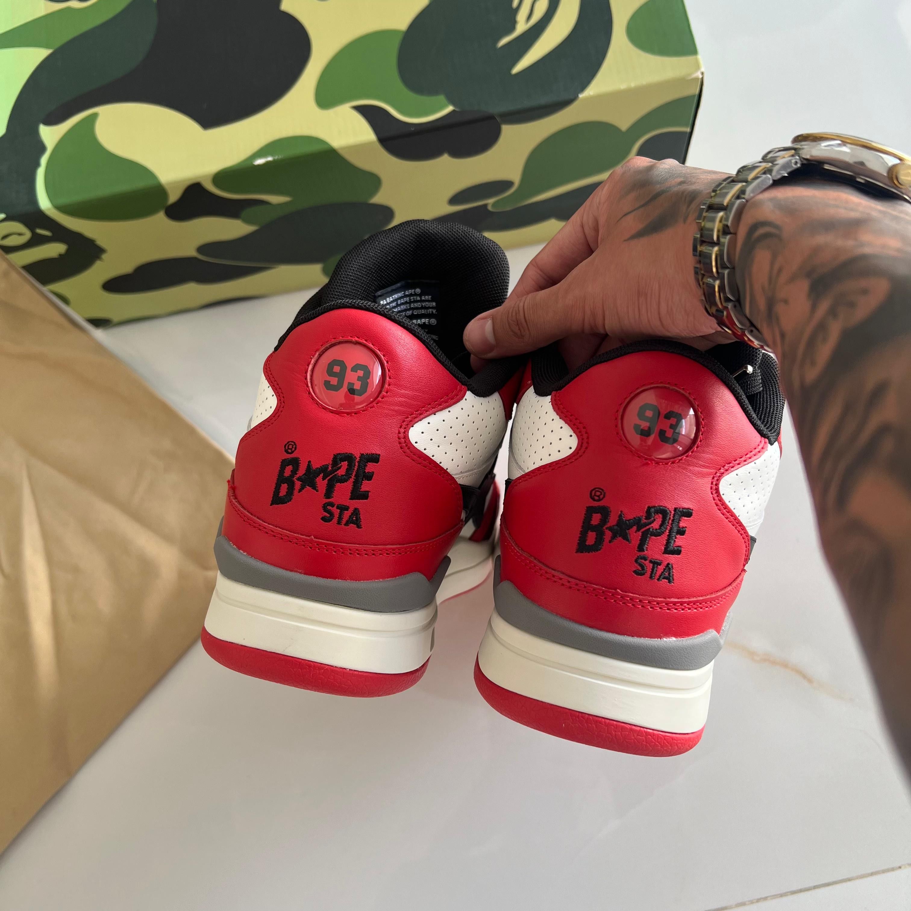 Bape Bape Clutch Sta Chicago Red/White 2023 Size US 10 / EU 43 - 8 Thumbnail