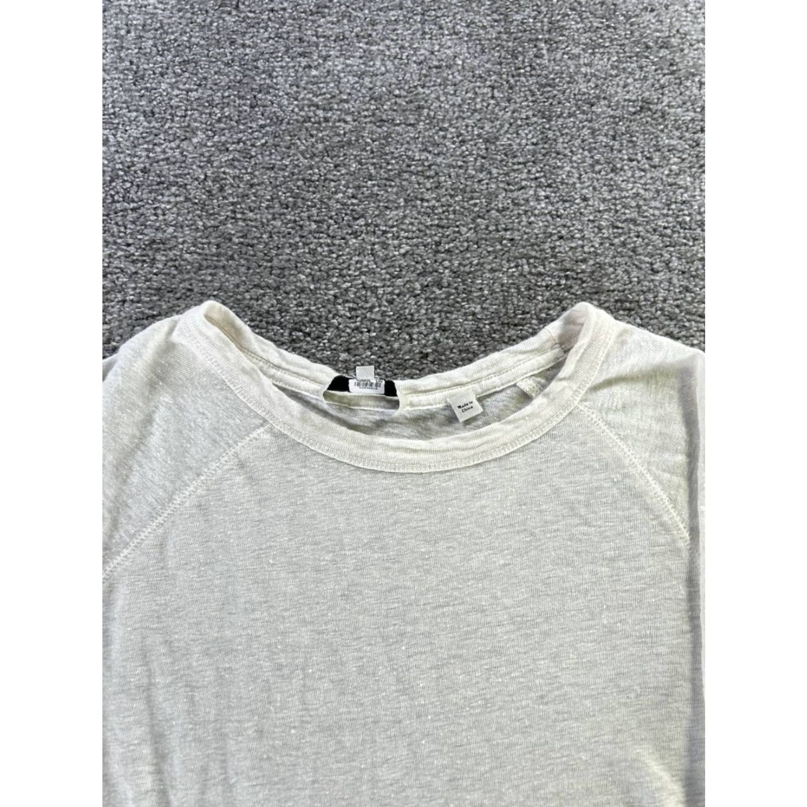 Vince Vince Womens XS White Linen Pullover Sweatert Size XS / US 0-2 / IT 36-38 - 2 Thumbnail