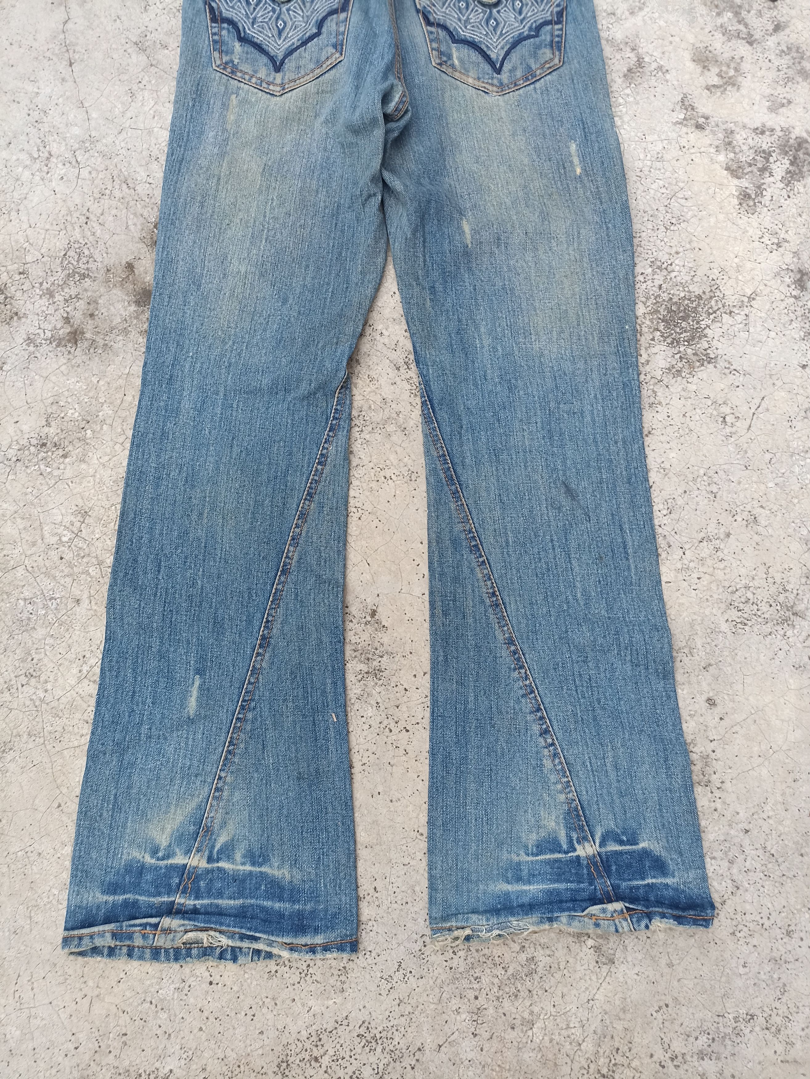 Beauty Beast Flare Nylaus Jeans Distressed Denim Beauty Beast LGB Design Size US 30 / EU 46 - 8 Thumbnail