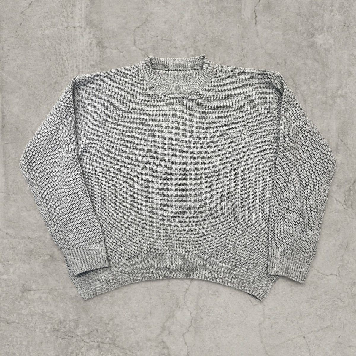 Japanese Brand Vintage style knitted jumper sweater in grey. Size L Size US M / EU 48-50 / 2 - 1 Thumbnail