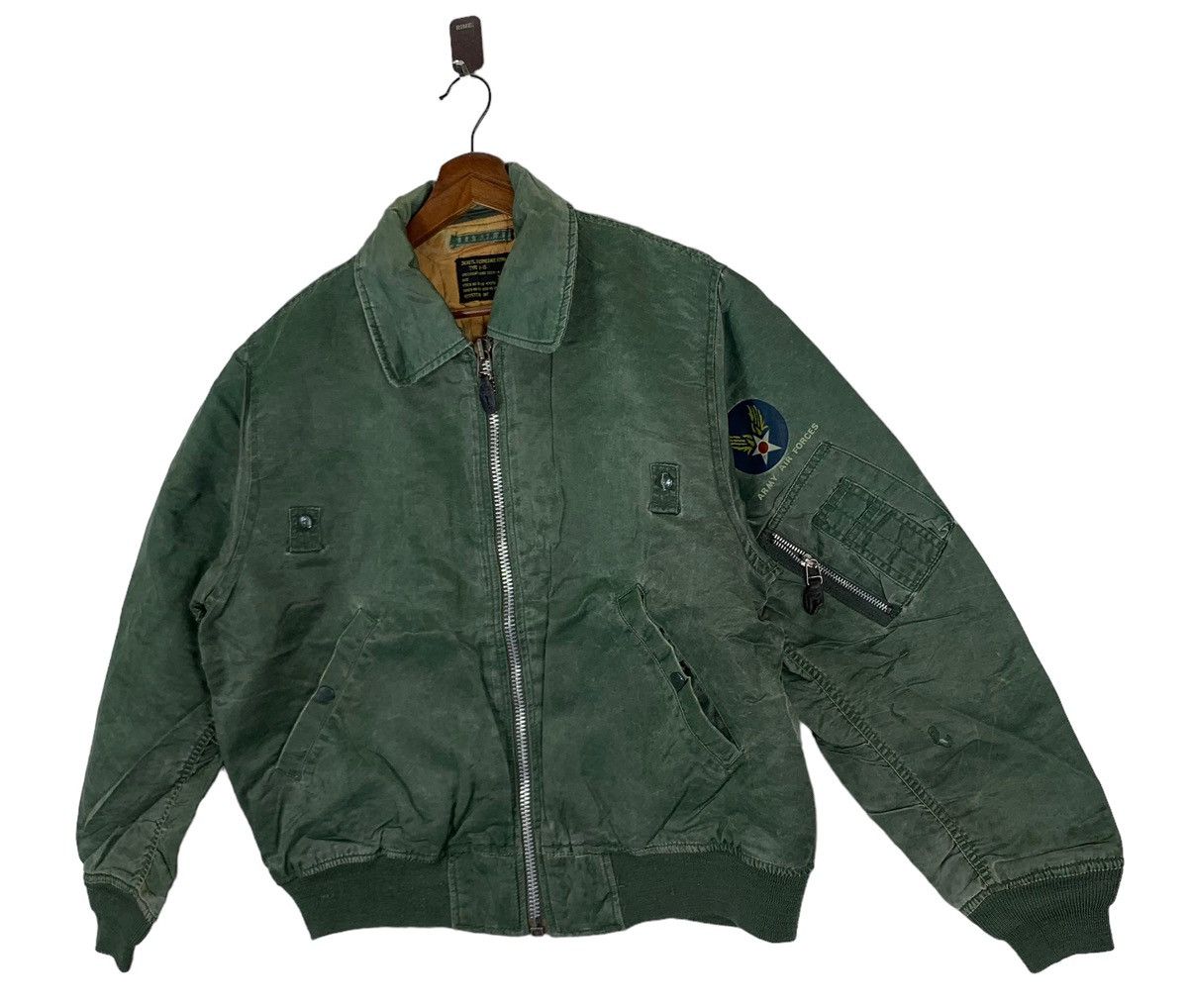 Alpha Industries VINTAGE HOUSTON B-15 BOMBER ZIPPER JACKET Size US M / EU 48-50 / 2 - 3 Thumbnail