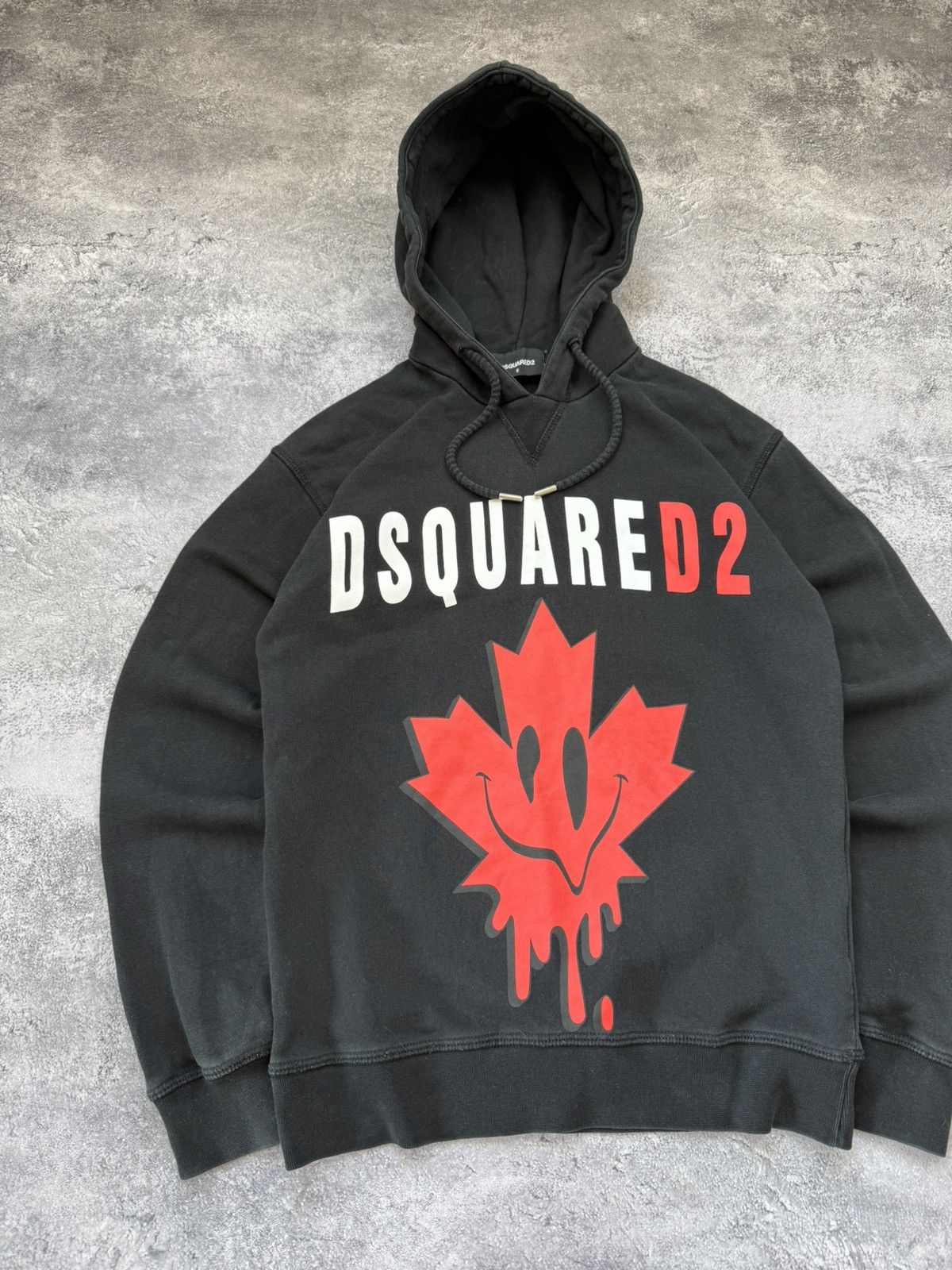 Dsquared2 Dsquared2 Big Logo Black Hoodie Y2K Made In Italy Rare Size US S / EU 44-46 / 1 - 5 Thumbnail