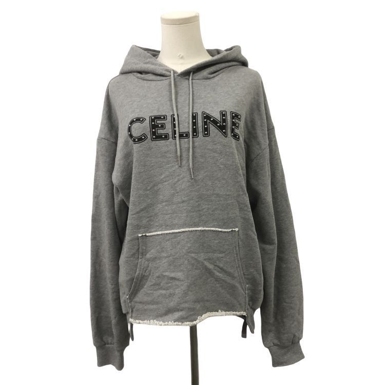 Celine Celine Studded Logo Hoodie Size M Size US M / EU 48-50 / 2 - 1 Thumbnail