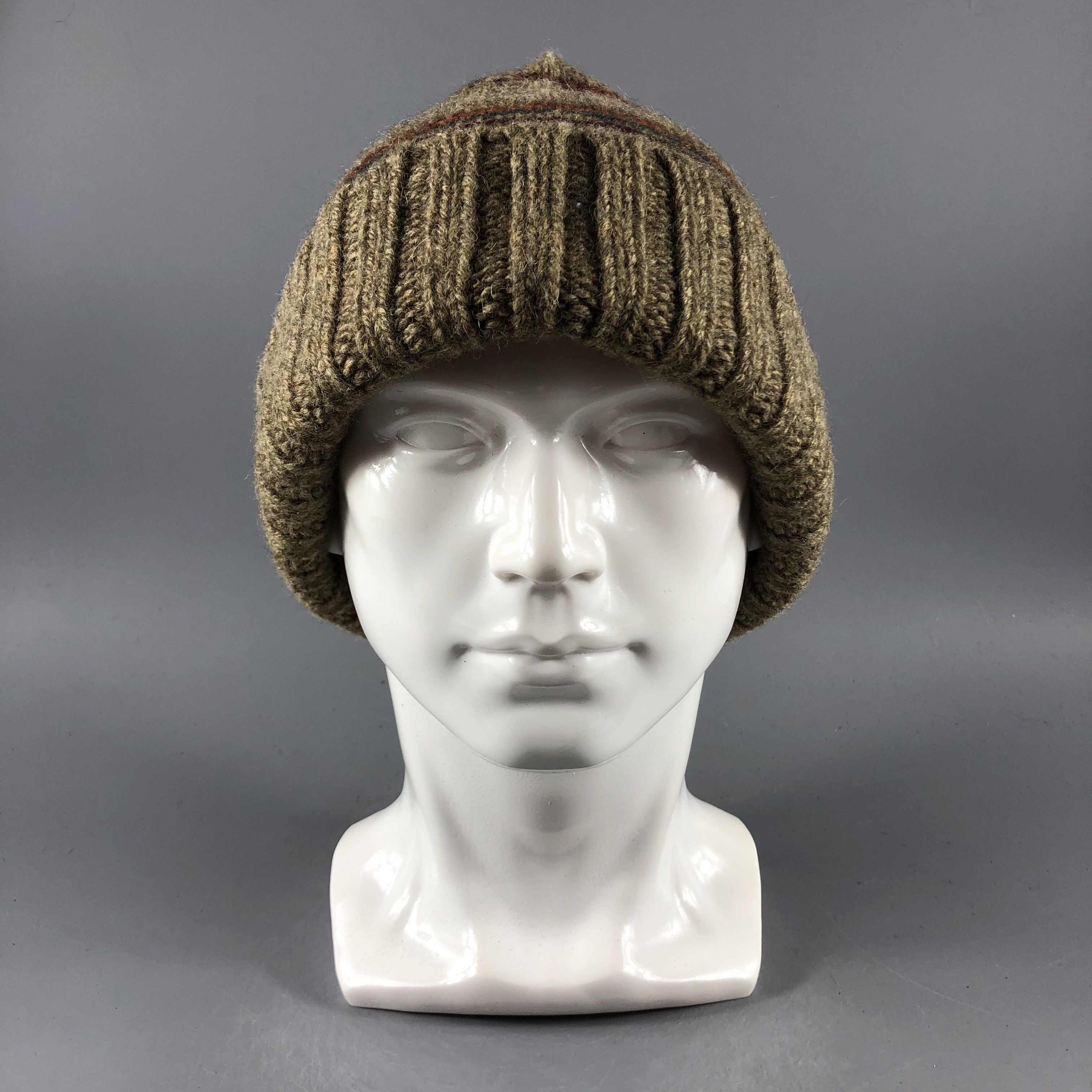 Japanese Brand × Vintage Japanese Brand Stripe Ribbed Beanie Snow Hat Snow Cap -D837 Size ONE SIZE - 6 Thumbnail