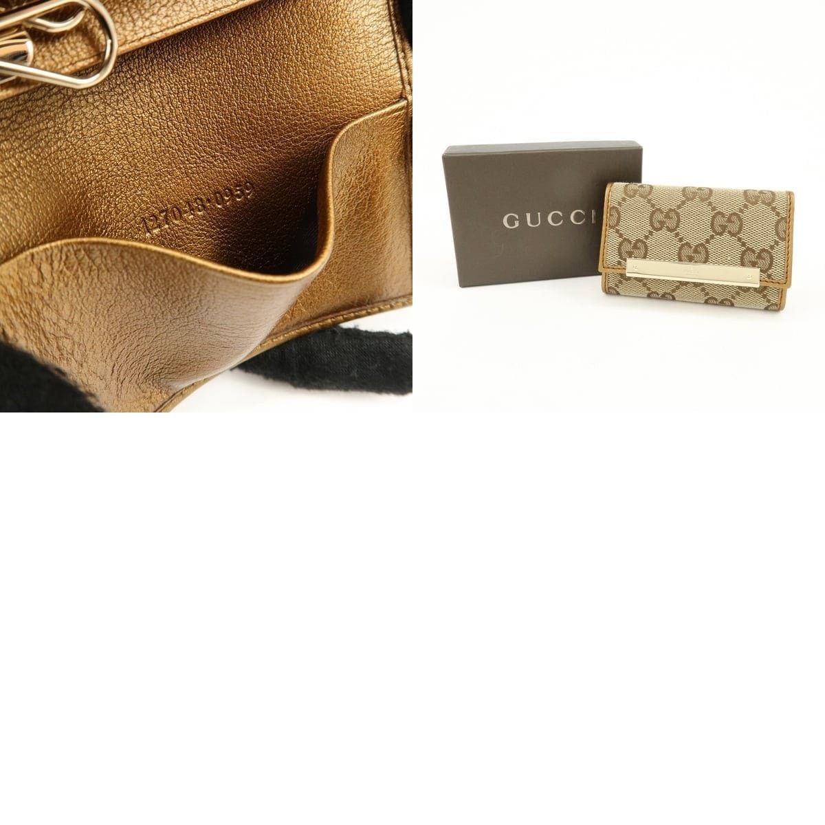 Gucci Gucci GG Canvas 6 Ring Key Case Brown Size ONE SIZE - 7 Thumbnail