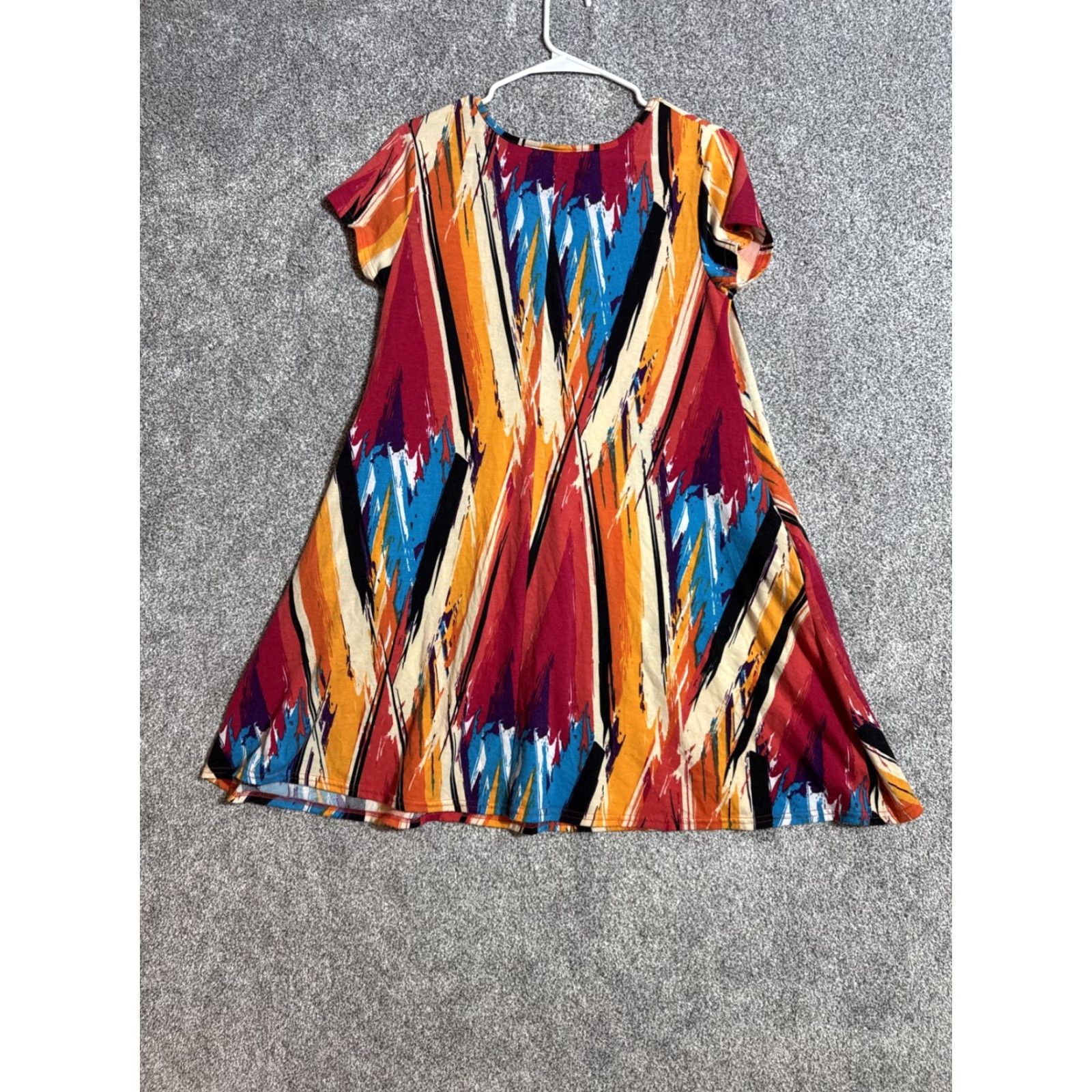 Vintage Dress Boho Southwestern Aztec Tribal Size Medium Flowy Stretchy Hippie Festival Size M / US 6-8 / IT 42-44 - 8 Thumbnail