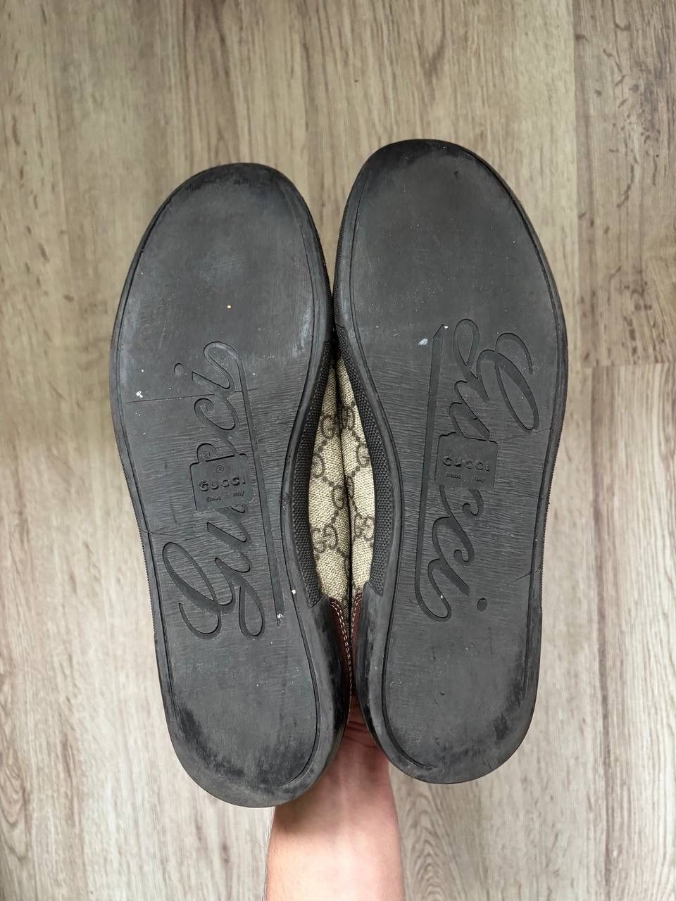 Gucci Men's GUCCI GG Supreme Canvas Leather Low Top Sneakers Size US 8 / EU 41 - 6 Thumbnail
