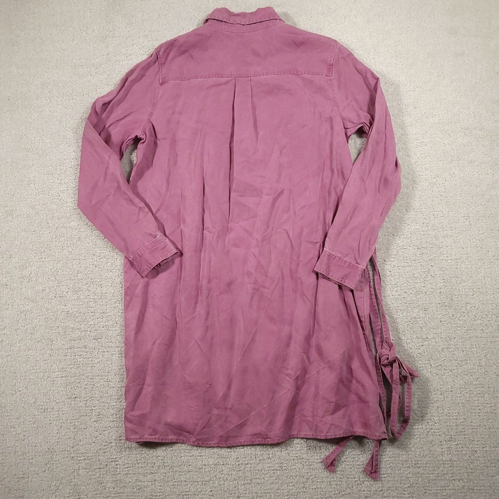 Gap GAP Shirt Dress Pink Long Sleeve Belted Collared Utility Dress Women Large Size L / US 10 / IT 46 - 5 Thumbnail