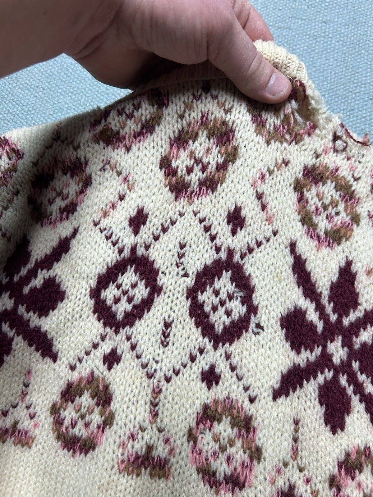 Vintage Vtg 1960s wool cardigan sweater Tami Icelandic Nordic M? Size M / US 6-8 / IT 42-44 - 17 Thumbnail