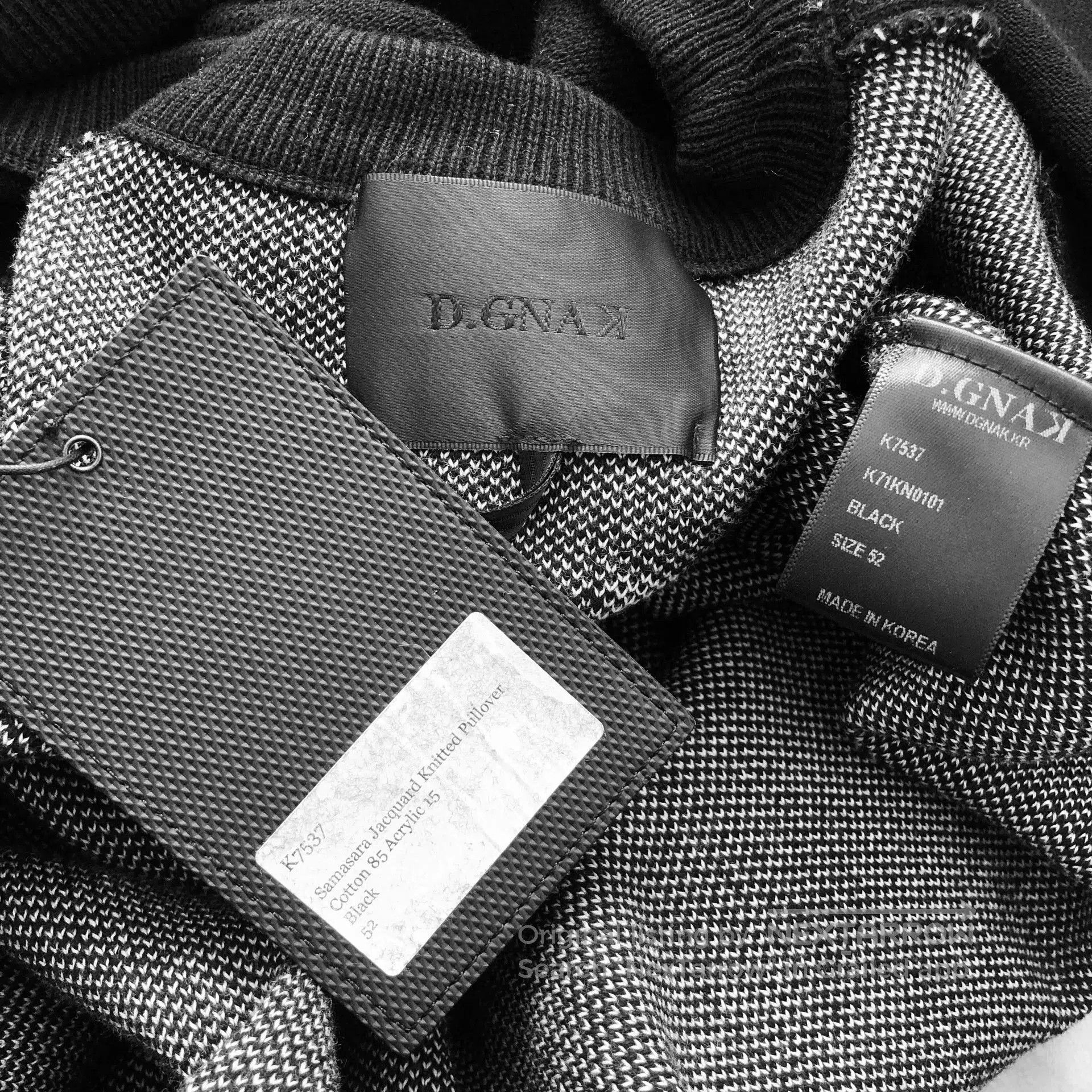 D.Gnak By Kang.D D.GNAK Jacquard Knit Rebirth T. Size US L / EU 52-54 / 3 - 5 Thumbnail