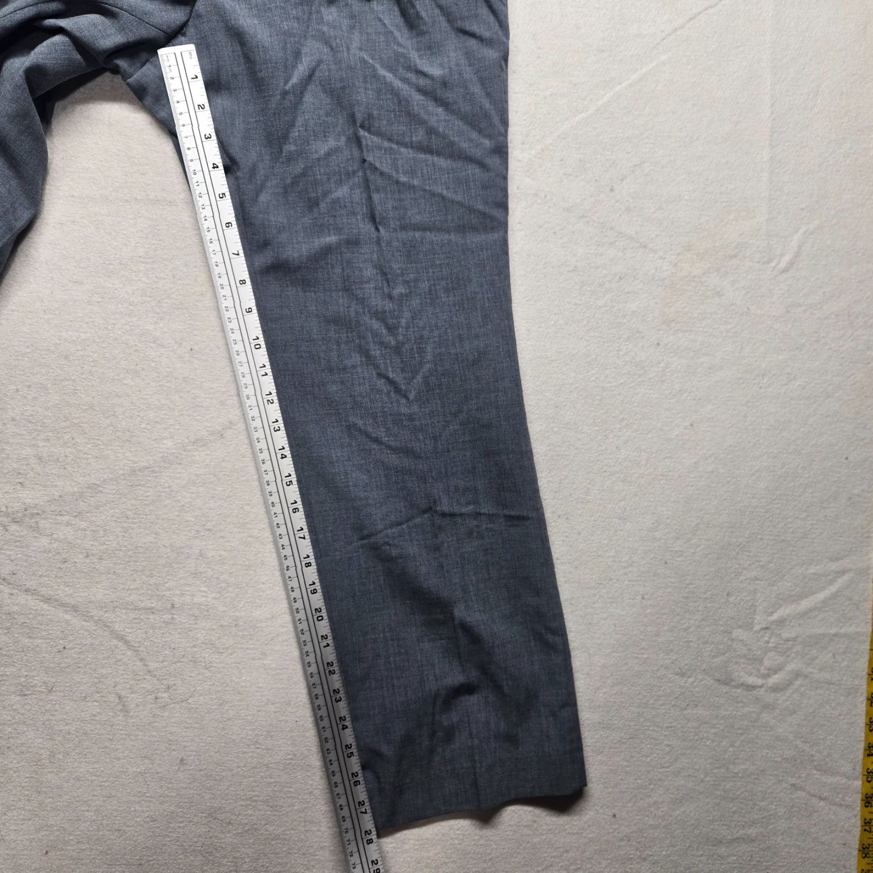 Vintage Dress Pants Gray Solid Classic Fit Flat Front Adult Men 34x28 Pants Gray Solid Classic Fit Flat Front United States 34 Mens Size US 34 / EU 50 - 6 Thumbnail