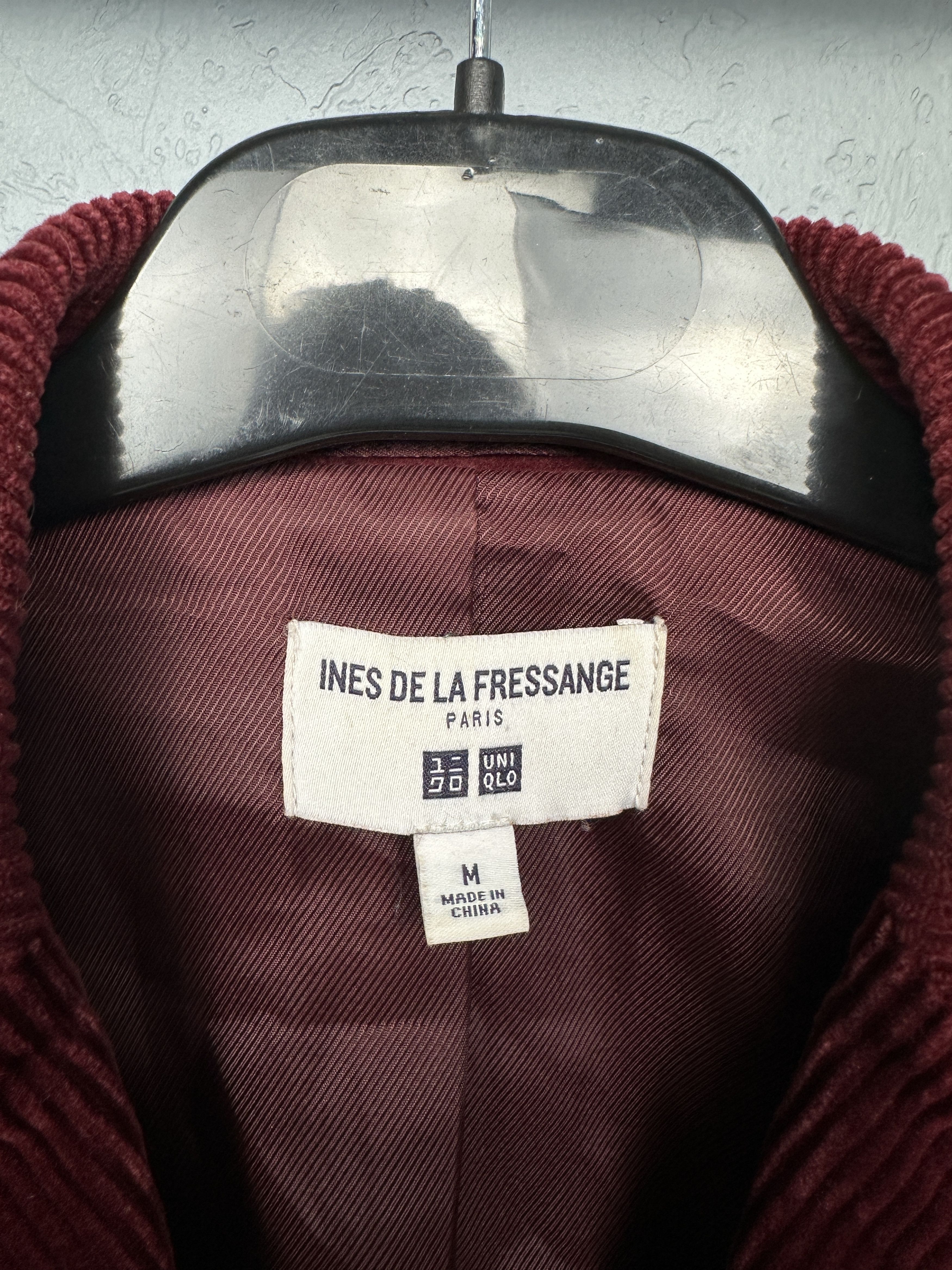 Uniqlo Ines de la Fressange x Uniqlo Womens Corduroy Blazer Jacket Size M / US 6-8 / IT 42-44 - 3 Thumbnail