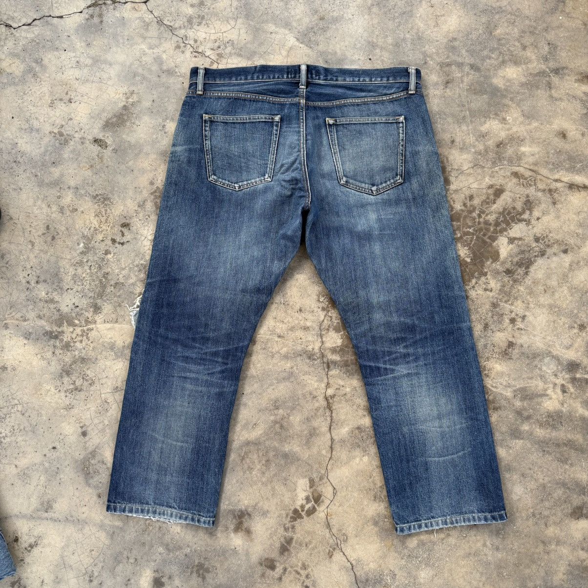 Japanese Brand VINTAGE JAPANESE FADED RIPPEP JEAN DENIM PANTS Size US 40 / EU 56 - 9 Thumbnail