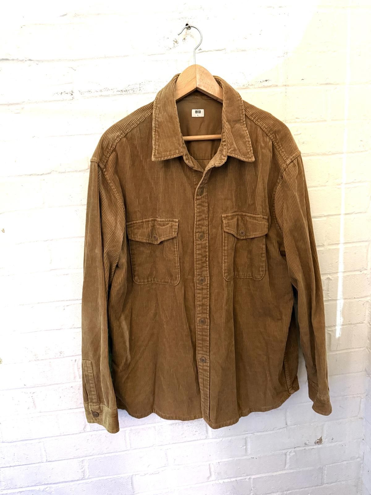 Uniqlo Men's Brown Corduroy Button-Up Jacket Size ONE SIZE - 1 Thumbnail