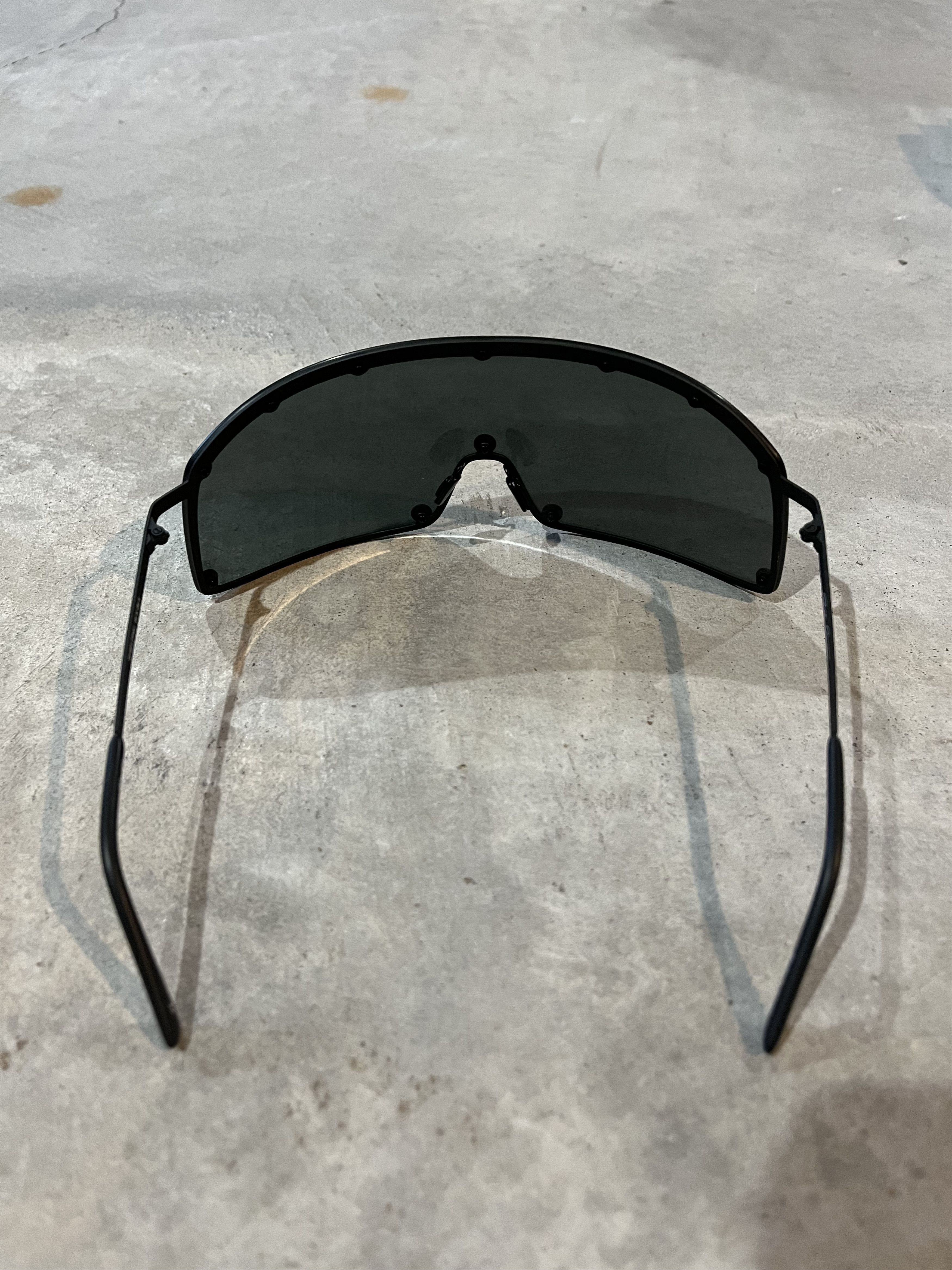 Rick Owens Gunmetal Shield Sunglasses SS22 Size ONE SIZE - 4 Thumbnail