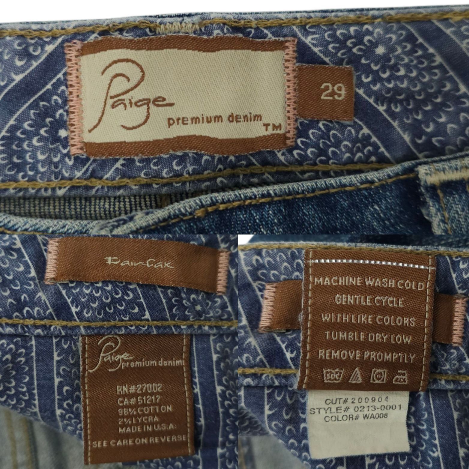 Paige Paige Fairfax Premium Denim DIY Cut Off Shorts Womens Size 2 Size 29" - 7 Thumbnail