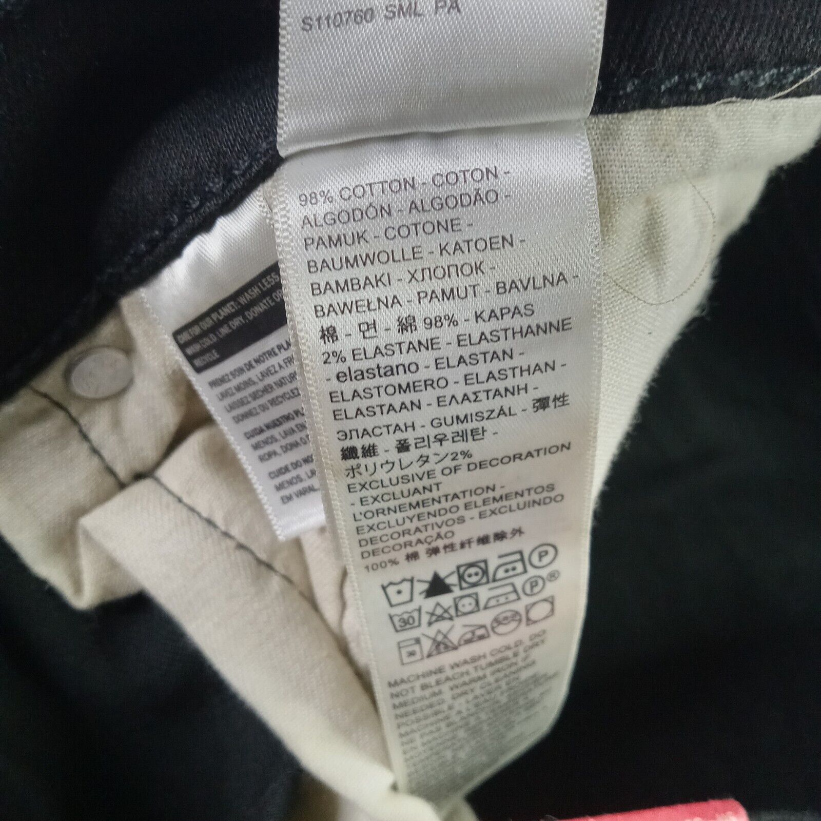 Levi's Levi's 511 Slim Fit Jeans Men's 32x29 Black Stretch Slim Size US 32 / EU 48 - 6 Thumbnail