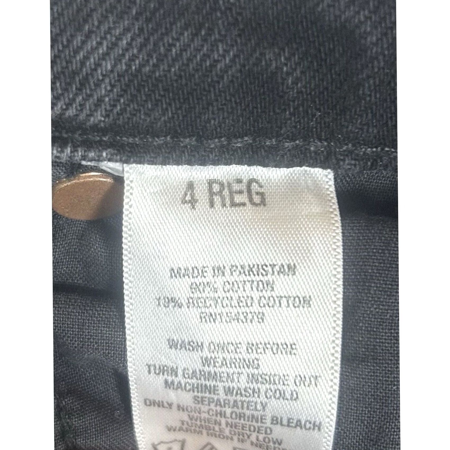 Vintage Aéropostale Jeans Baggy 90s Womens Size 4 REG Button Fly Black High Rise Y2K Size 27" / US 4 / IT 40 - 4 Thumbnail