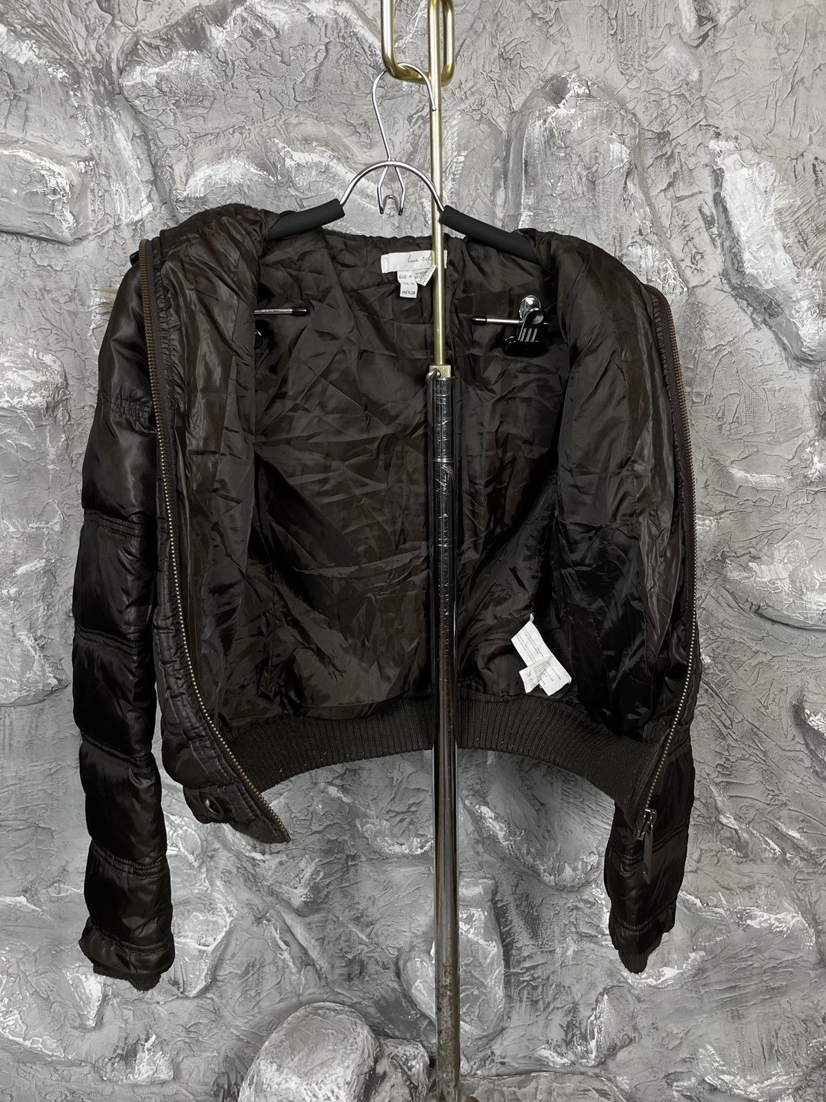20471120 Y2K Fur Zip Hood Bomber Jacket Hysteric Glamour Japan Style Size US S / EU 44-46 / 1 - 14 Thumbnail