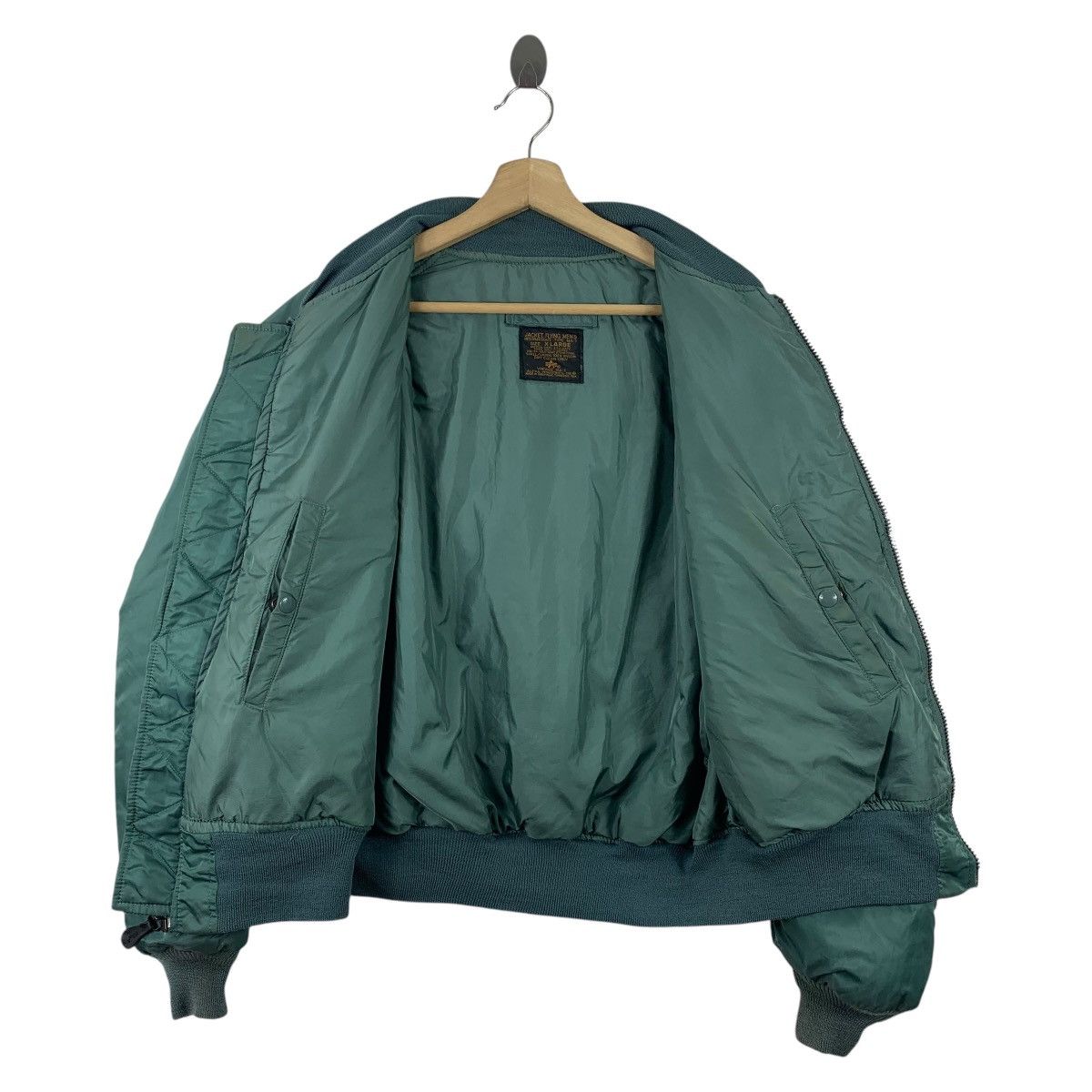 Alpha Industries × Vintage Vintage ALPHA INDUSTRIES MA-1 green Bomber jacket Size US XL / EU 56 / 4 - 5 Thumbnail