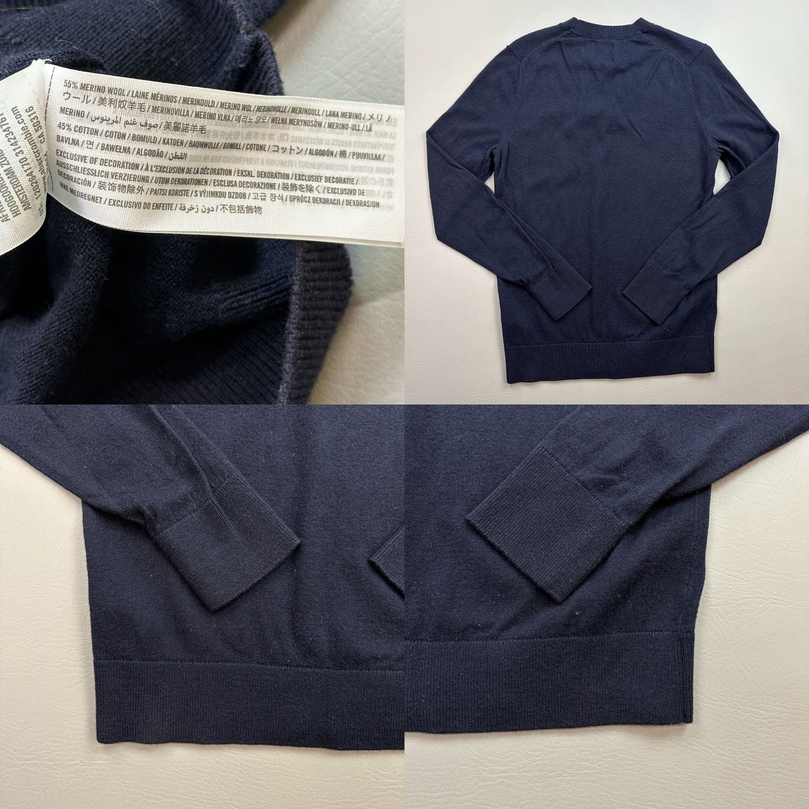 Abercrombie & Fitch Abercrombie & Fitch Sweater Mens Small Blue Merino Wool Blend Pullover Casual Size US S / EU 44-46 / 1 - 8 Thumbnail