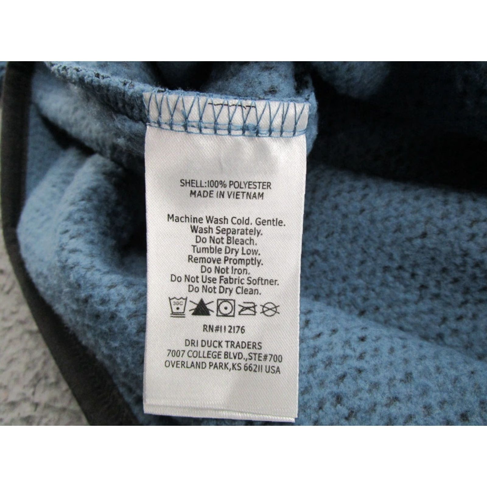 Vintage DRI DUCK Mens Sweater Pullover 1/4 Snap Mountain Fleece Sherpa Jacket Size S Blue Knit Logo Button Casual Outdoor Mens Size US S / EU 44-46 / 1 - 5 Thumbnail