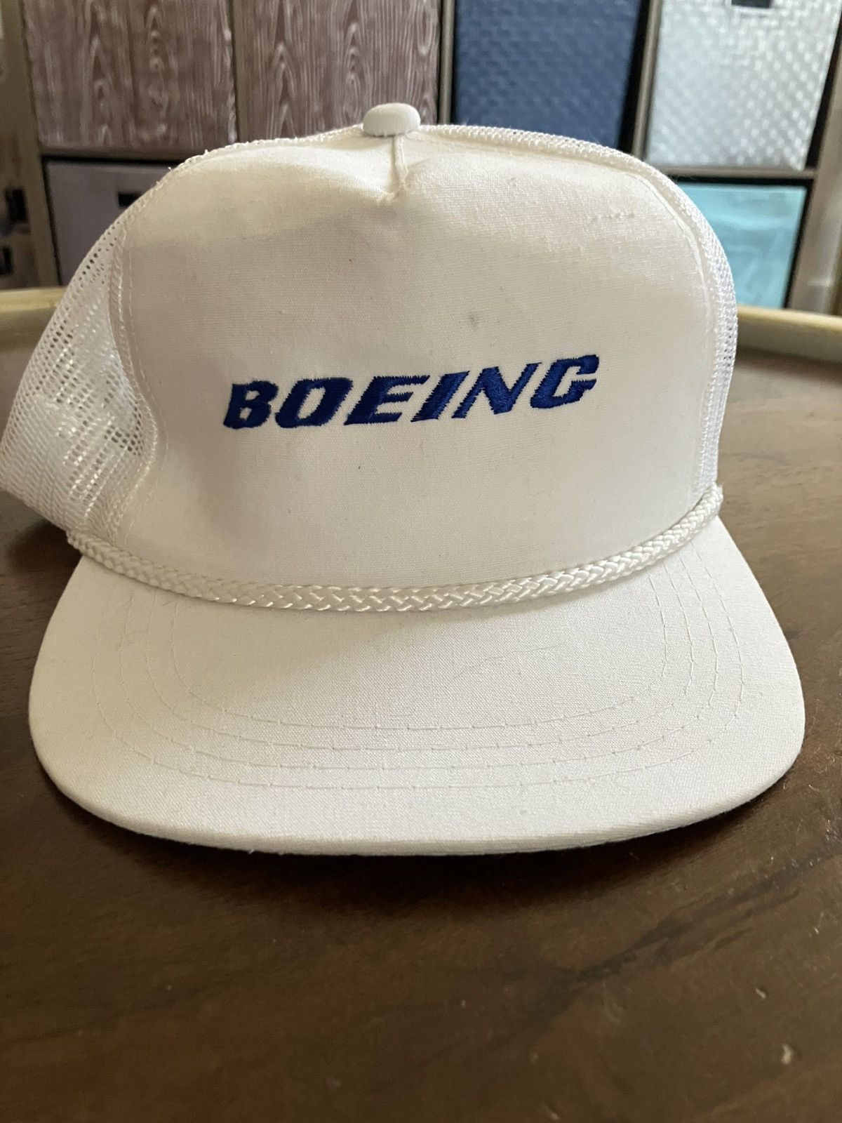Yupong Vintage 80s Boeing SpellOut Snapback Cap Trucker Hat Mesh Size ONE SIZE - 1 Thumbnail