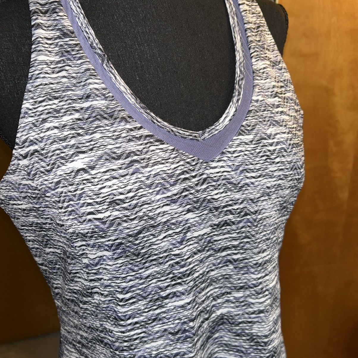 Other MPG gray white lavender racerback built in bra tennis/golf L Size L / US 10 / IT 46 - 5 Thumbnail
