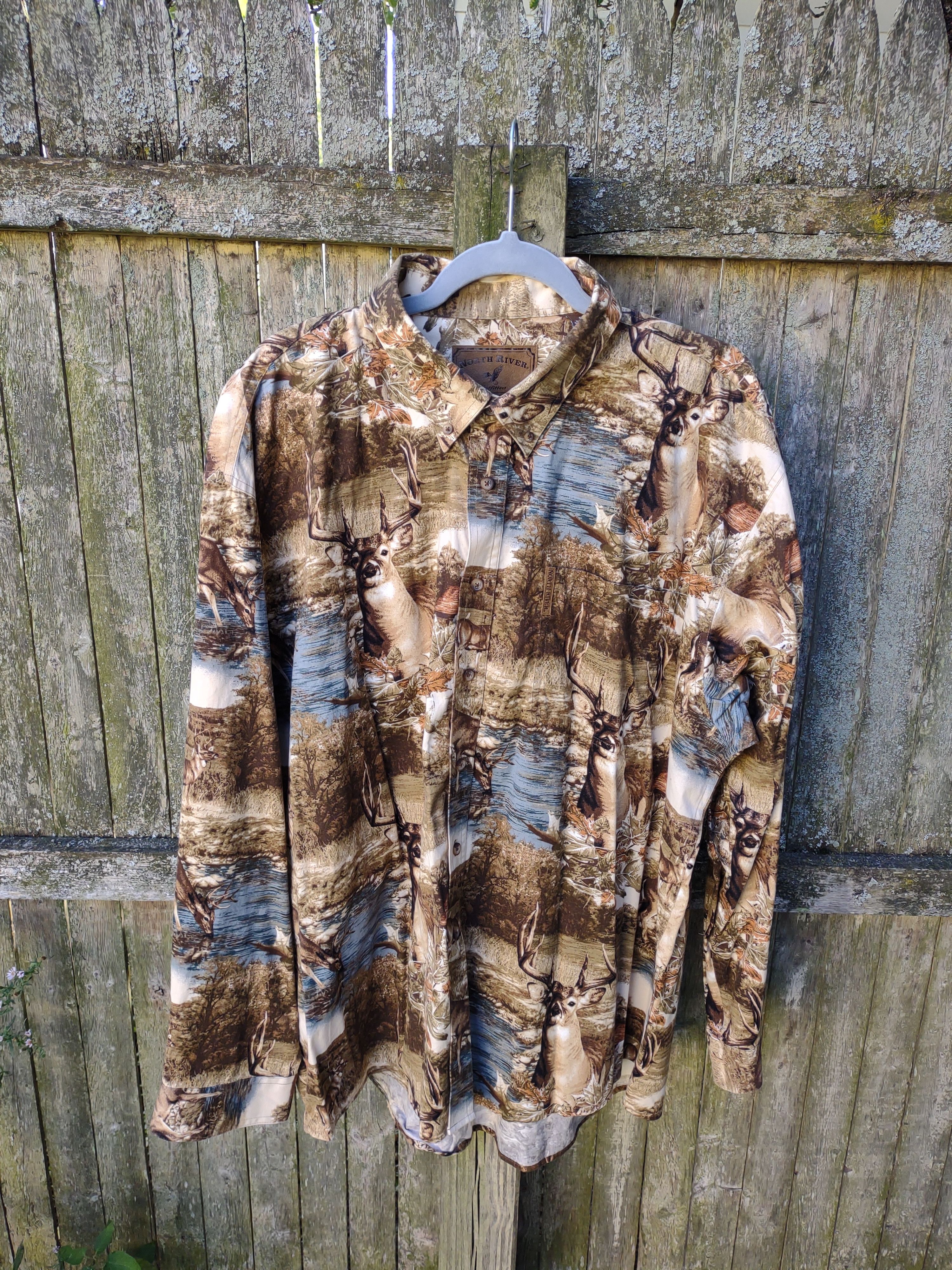 North River Outfitters North River All-Over Print Deer Shirt Size US XXL / EU 58 / 5 - 1 Thumbnail