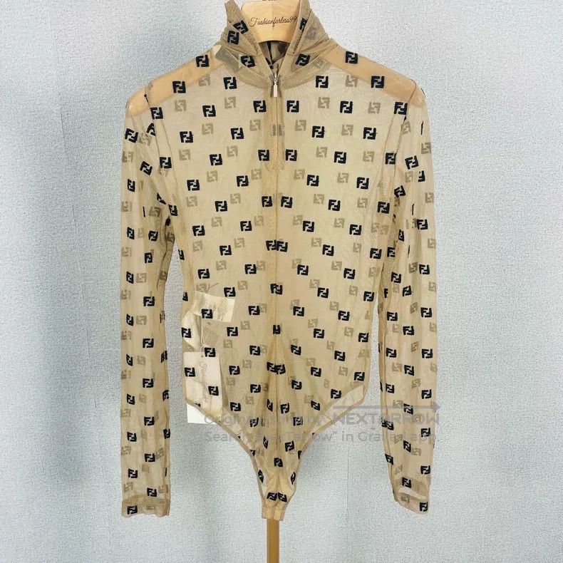 Fendi Fendi Cut-out logo bodysuit Size XXS / US 00 / IT 34 - 1 Thumbnail