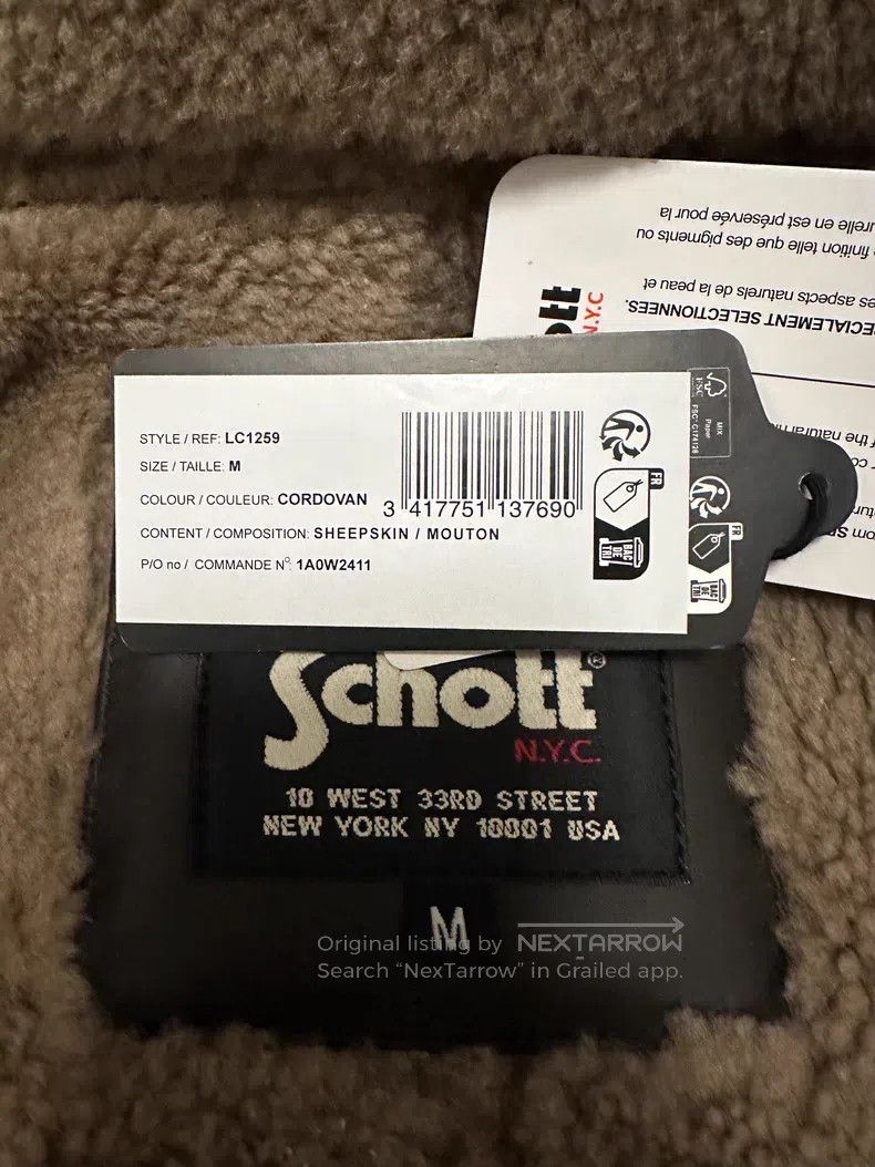 Schott Schott NYC American fur integrated bomber jacket Size US M / EU 48-50 / 2 - 4 Thumbnail